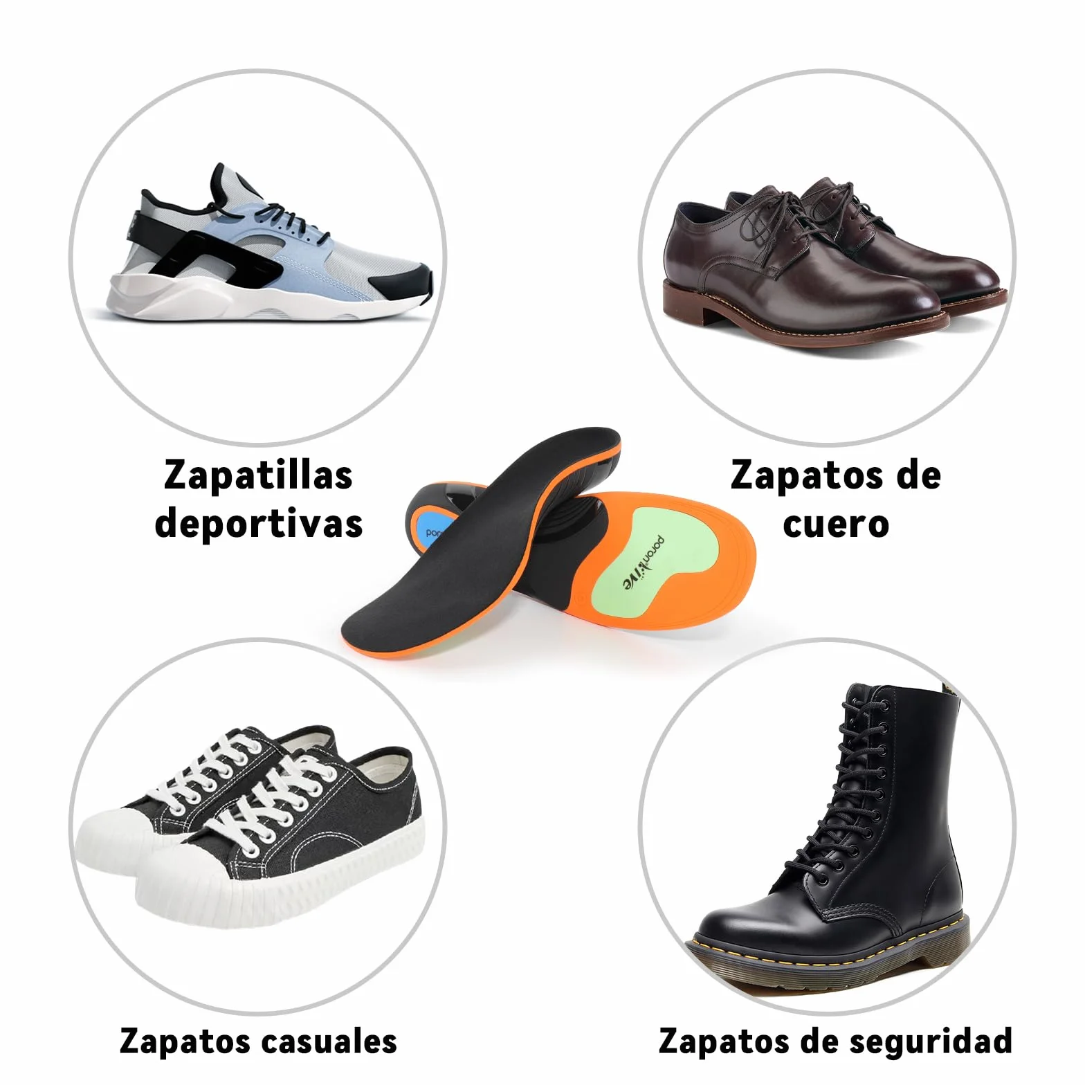 Plantillas Fascitis Plantar para Pies Planos 36-47 EU