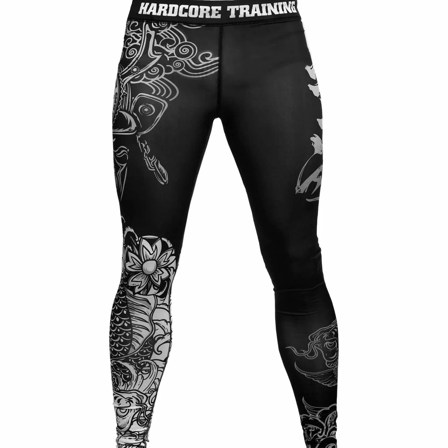 Hardcore Training Pantalones de Compresión Hombre Mallas Entrenamiento Artes Marciales Boxeo Correr MMA