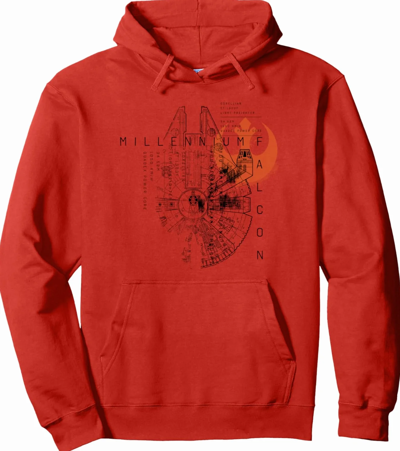 Star Wars Millennium Falcon Schematic Hoodie