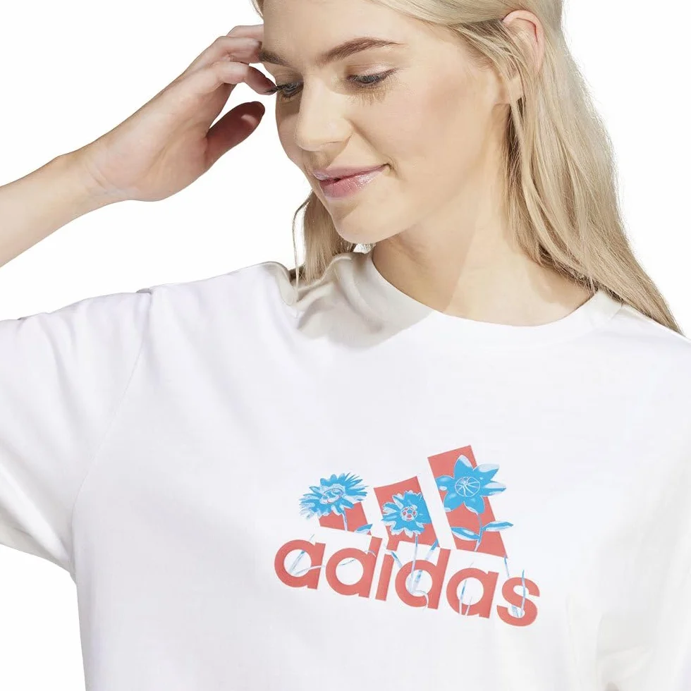 Adidas Flower Pack Badge of Sport tee Camiseta Mujer