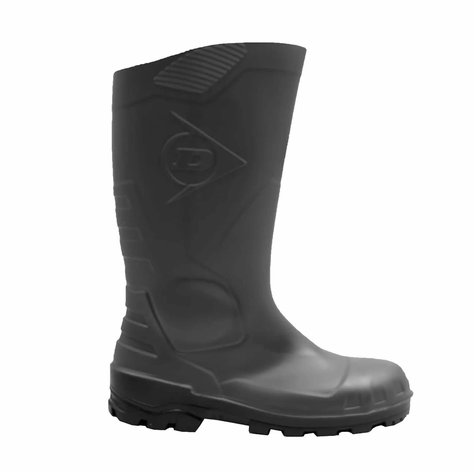 DUNLOP Botas de agua de caucho impermeables PVC Verde/Negro Tallas 35-48