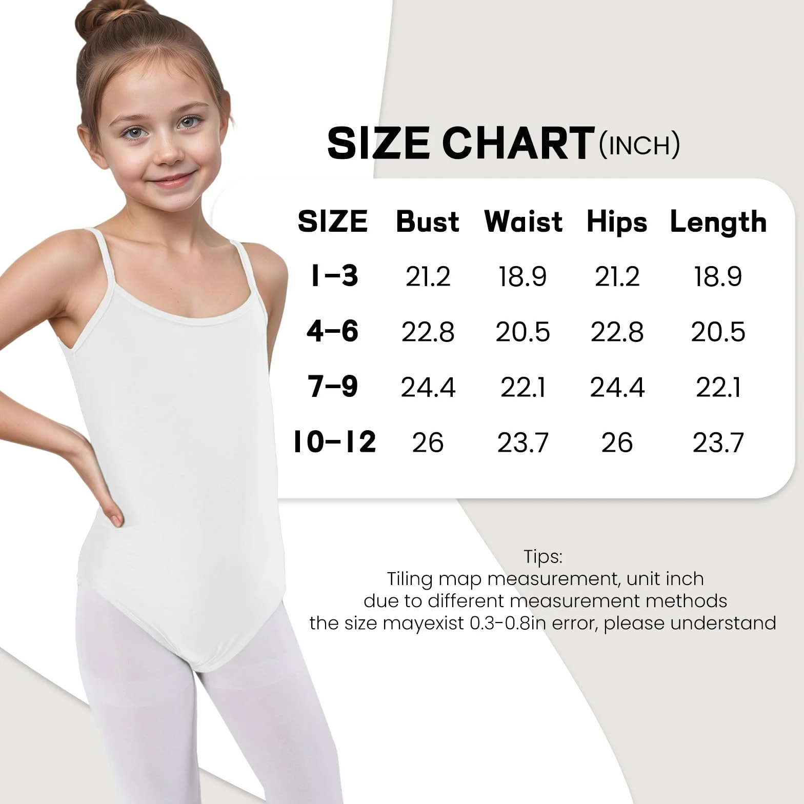 Wildarms Maillot de ballet sin mangas para niñas, estilo camisola, Rojo, 4-6