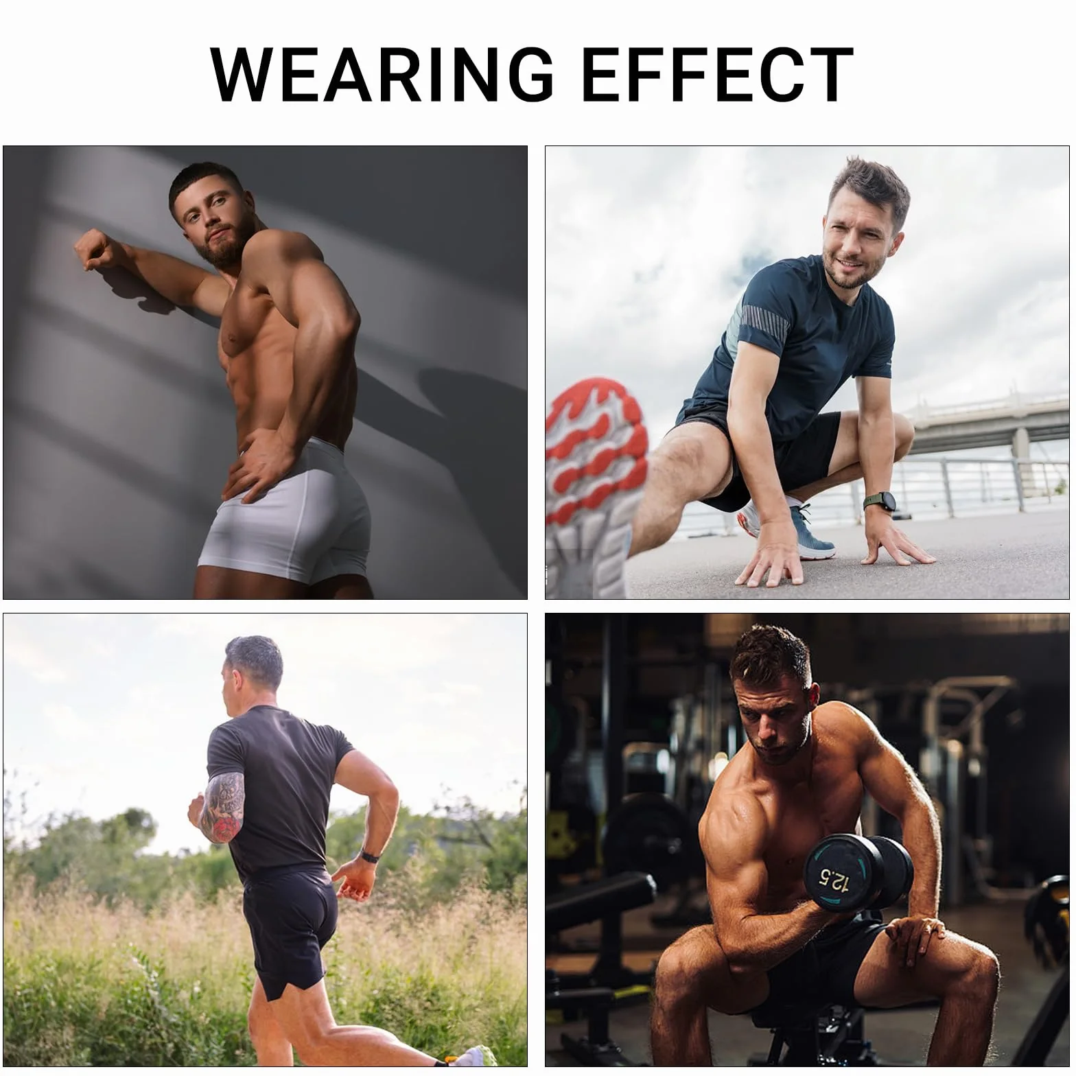 MEETWEE Leggins de Compresión para Hombre Running Fitness Yoga
