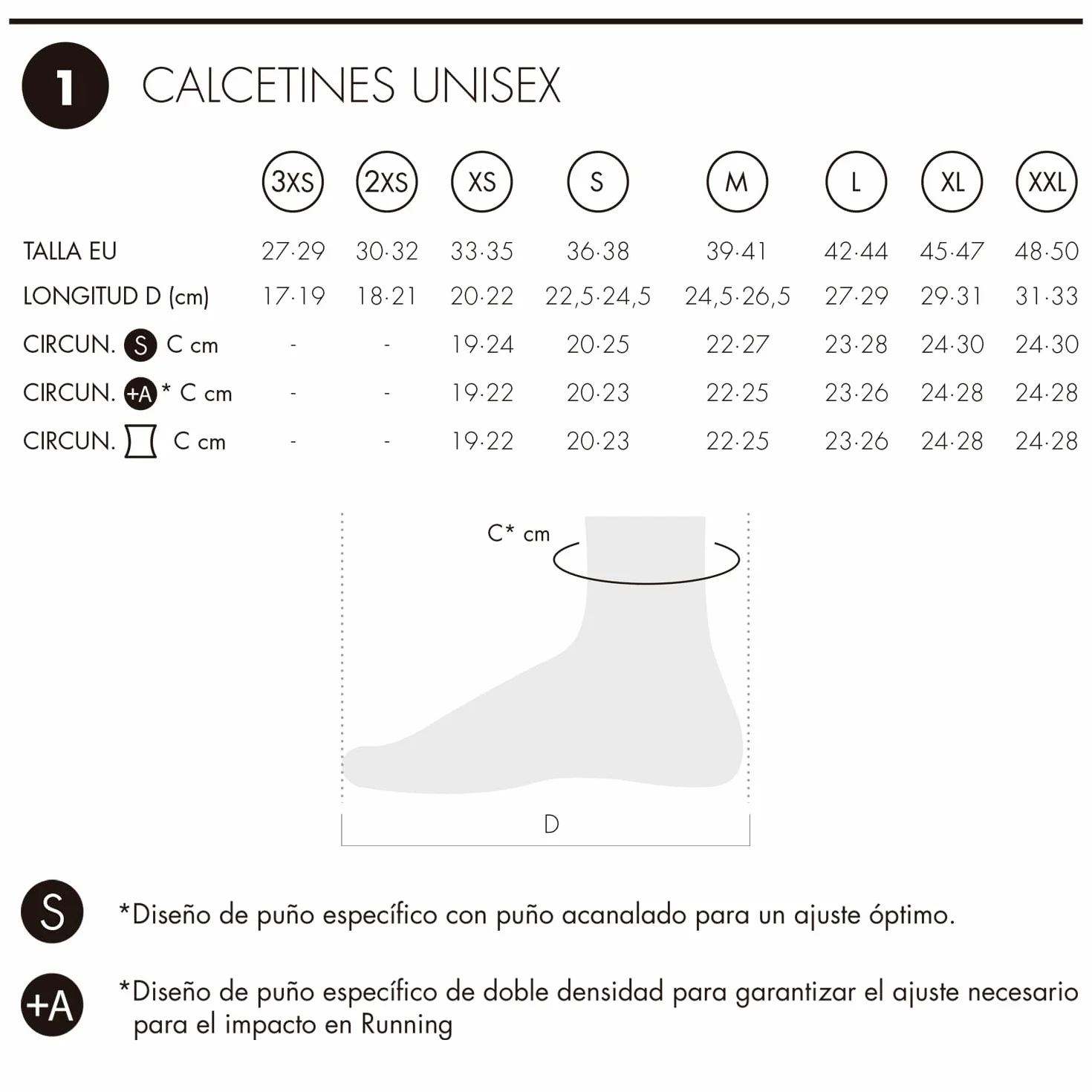 Lurbel Pista Two Calcetines frescos para Running sin costuras transpirables Antiolor Bajo Unisex