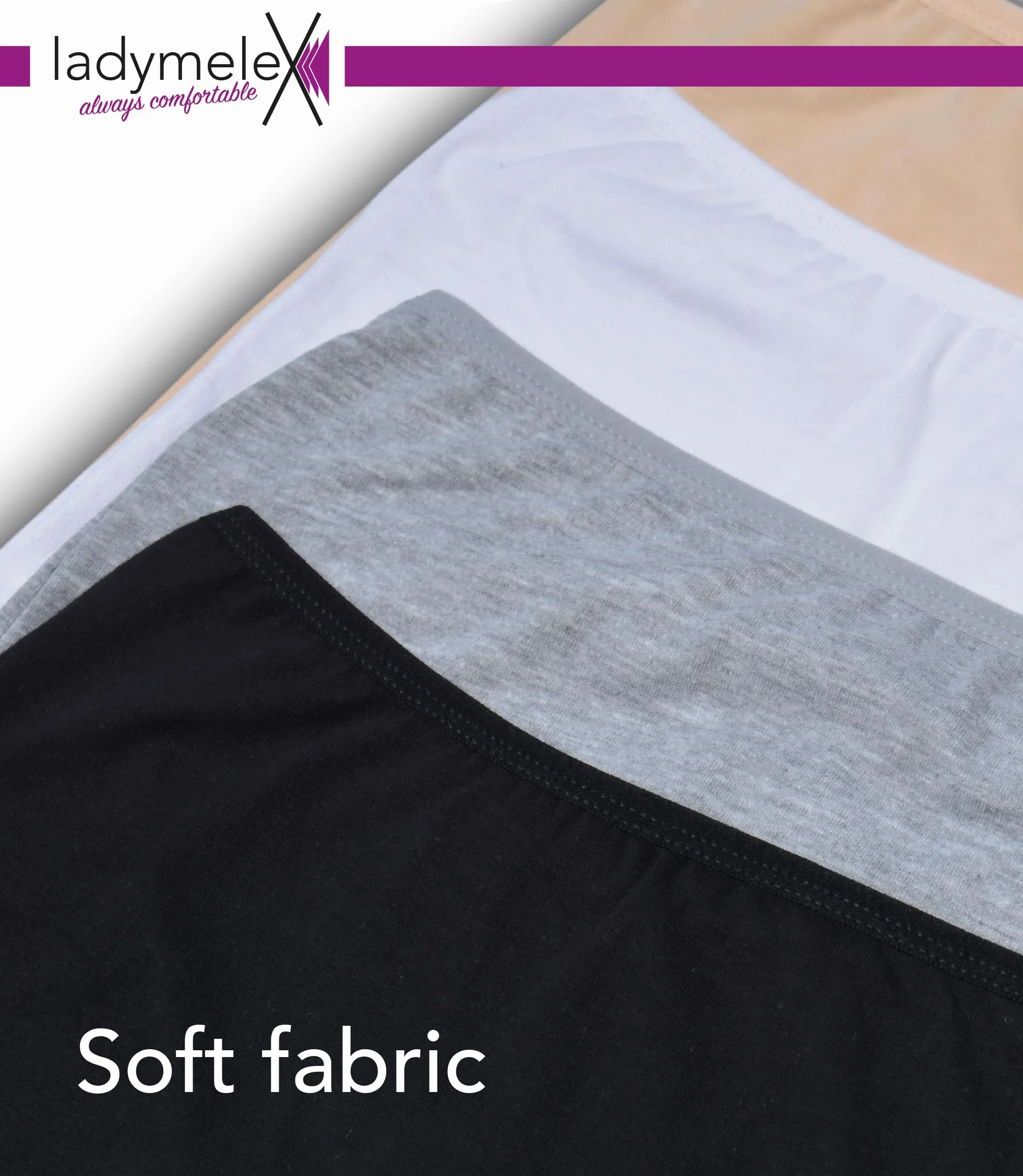 Calzoncillos bóxer de Seguridad algodón para Mujer Paquete de 4