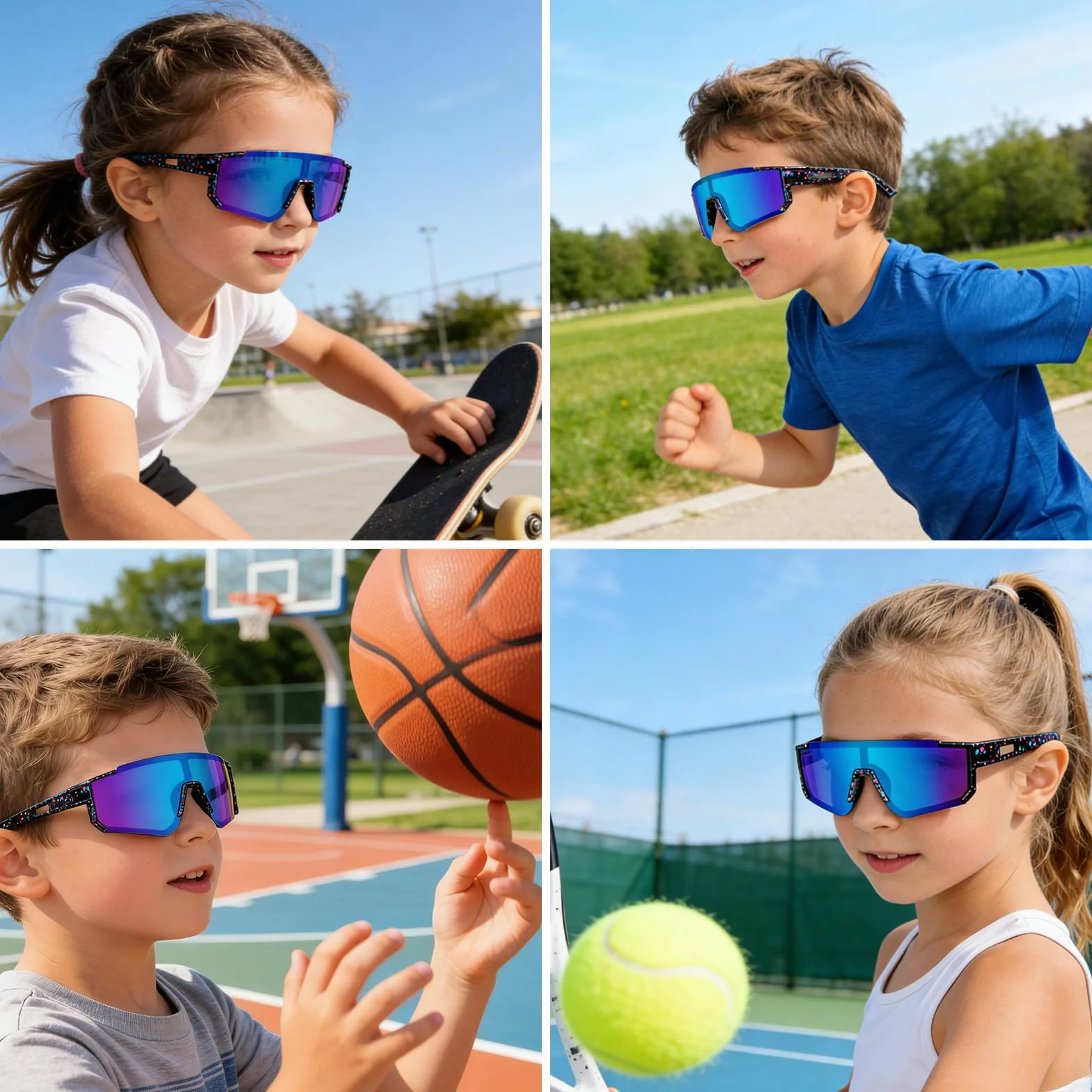 Gafas de Sol Polarizadas UV 400 para Niños Ciclismo Deportivas