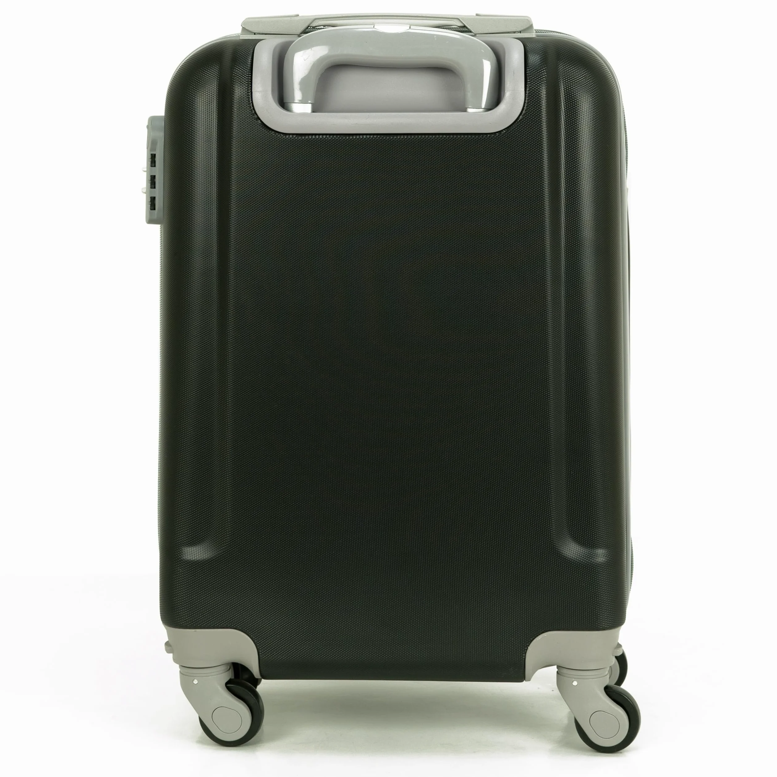 DED Maleta de Cabina Equipaje de Mano Trolley Viaje Avion rígida 4 Ruedas giratorias pequeña 55x35x22cm Compatible con Todas Las aerolíneas (Negro)