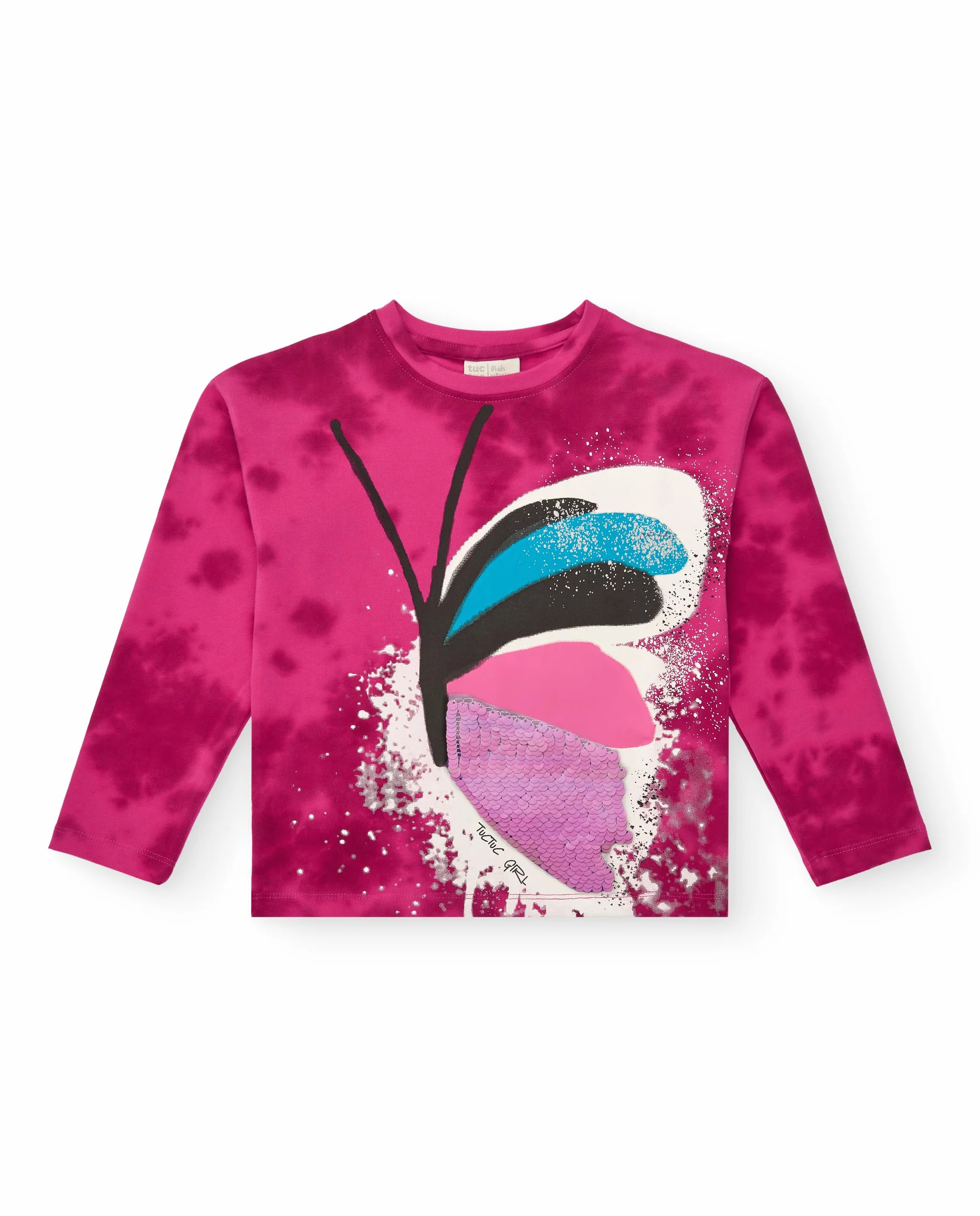 Tuc Tuc Sudadera Fucsia Estampado Mariposa Niña 4 años
