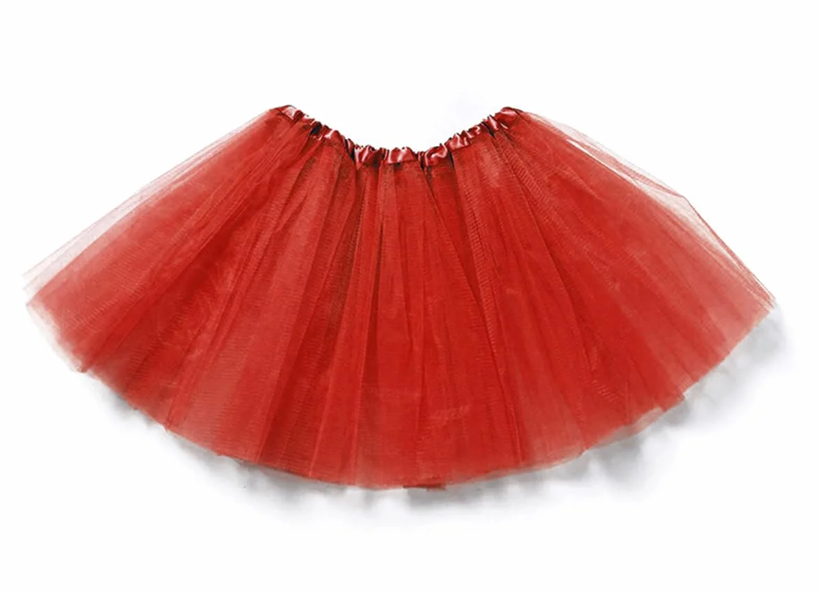 Falda de Tutú para Niñas Tul Ballet 3 Capas Elástica Disfraz Princesa 30cm