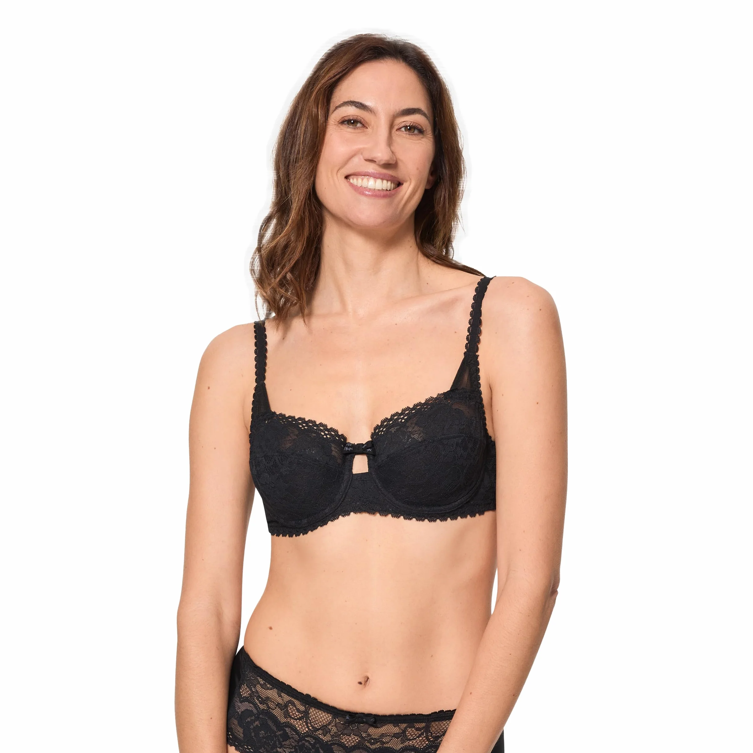 Playtex Sujetador Balconet con Aros y Encaje Floral Reciclado Flower Elegance Mujer