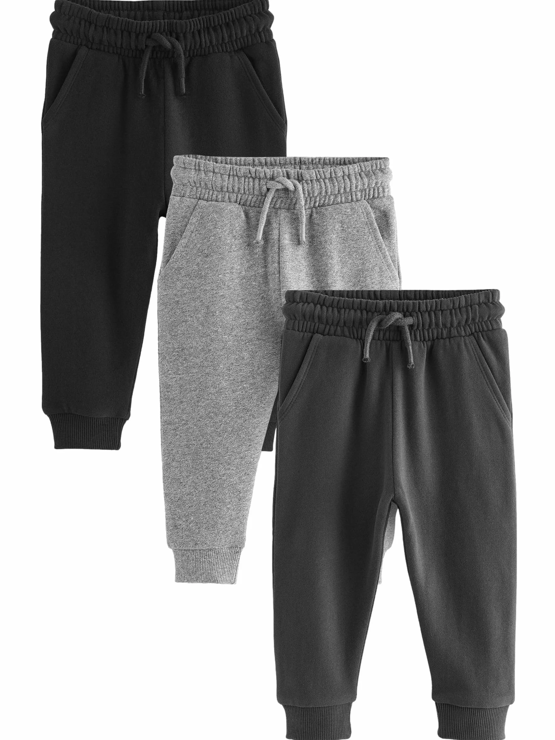 NEXT Niños Pack de 3 Pantalones de chándal Suaves