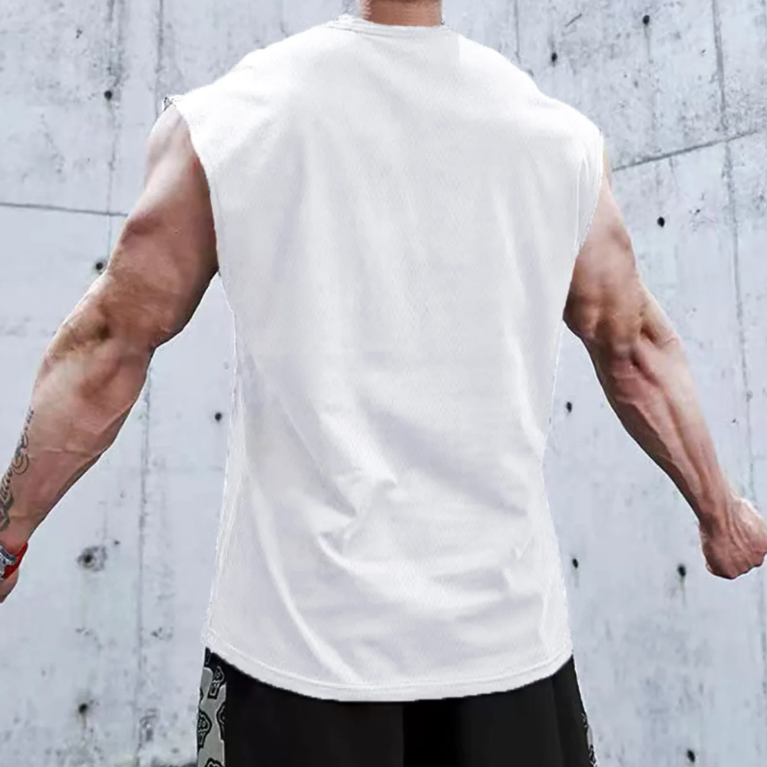Ropa De Yoga Ropa De Deporte Ropa Deportiva Chándales Deportivo Ropa De Gimnasio De Malla Lisa Para Hombre, Camiseta Sin Mangas Con Tirantes De Culturismo, Camiseta Sin Mangas De Secado Rápido, Chalec