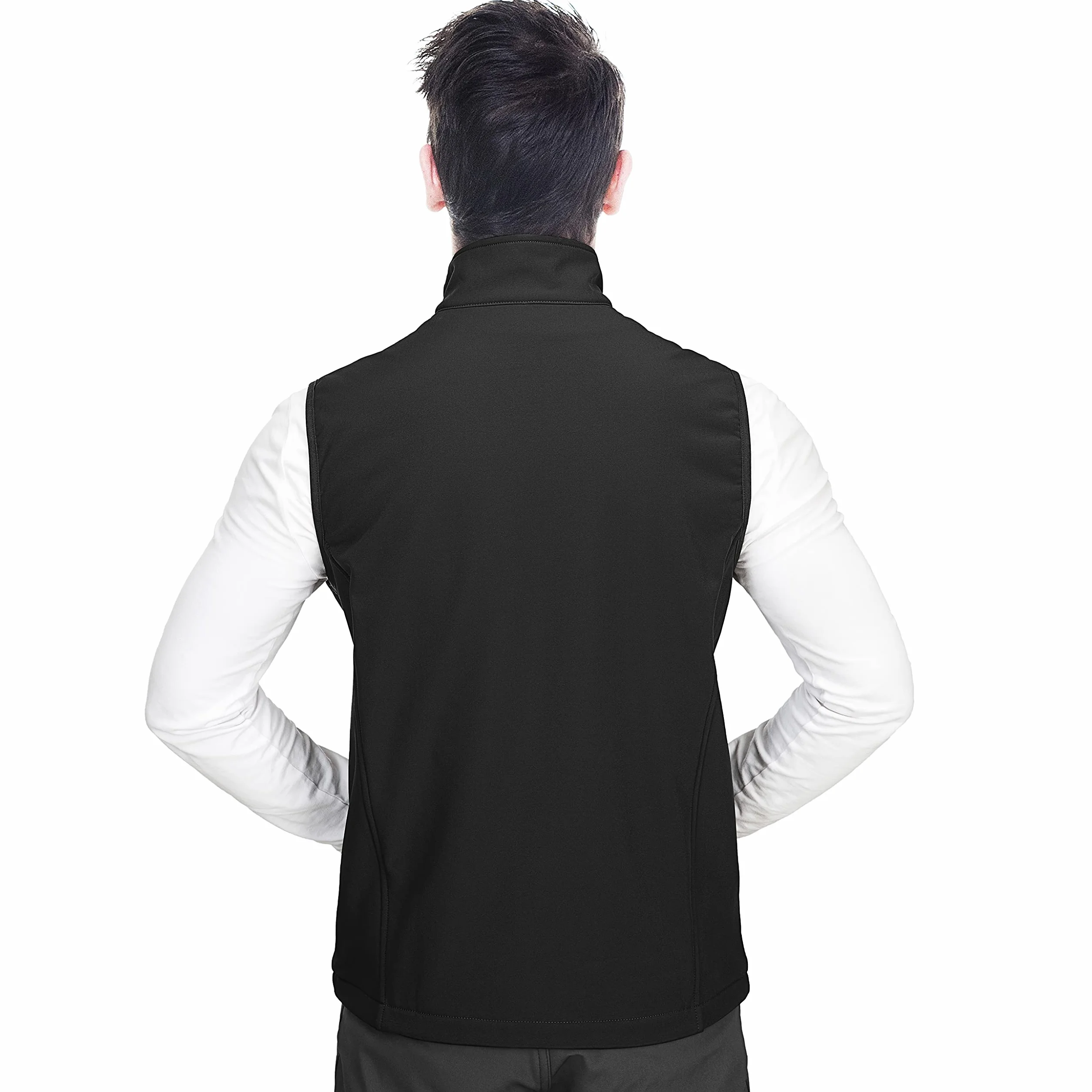 Chaqueta de chaleco softshell para hombre impermeable a prueba de viento 33,000ft