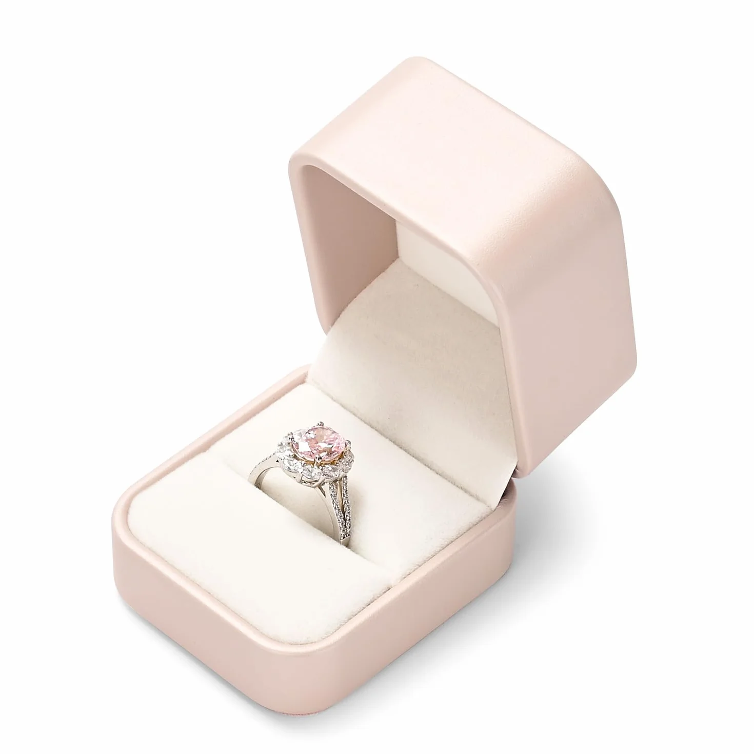 Caja para anillos de regalo San Valentín Rosa