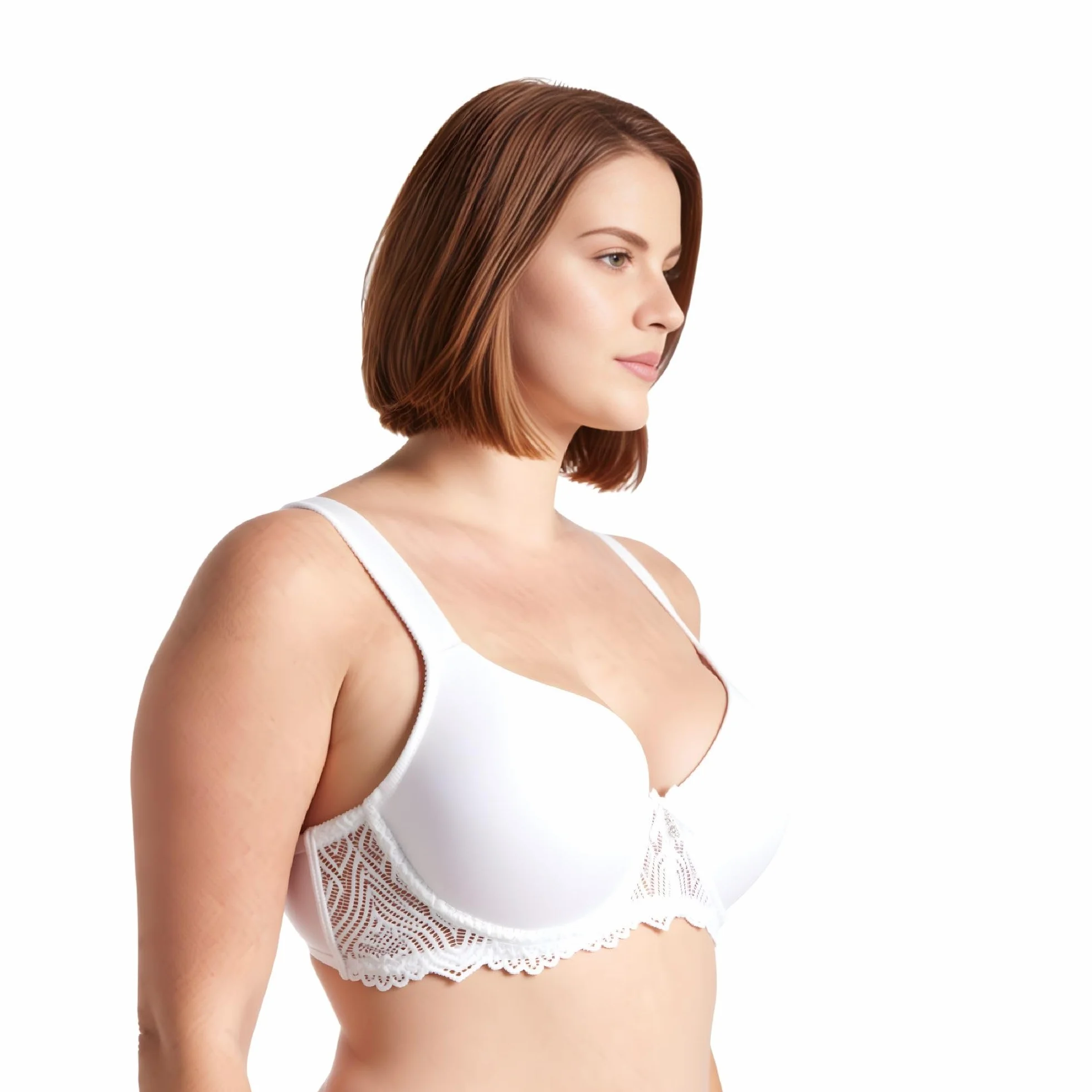 Curve Muse Sujetador de Encaje con Aros Acolchado