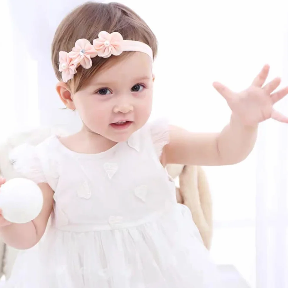 Diadema de Pelo para Bebé Cintas Florales Banda para Cabeza Niña Accesorios Fotografía