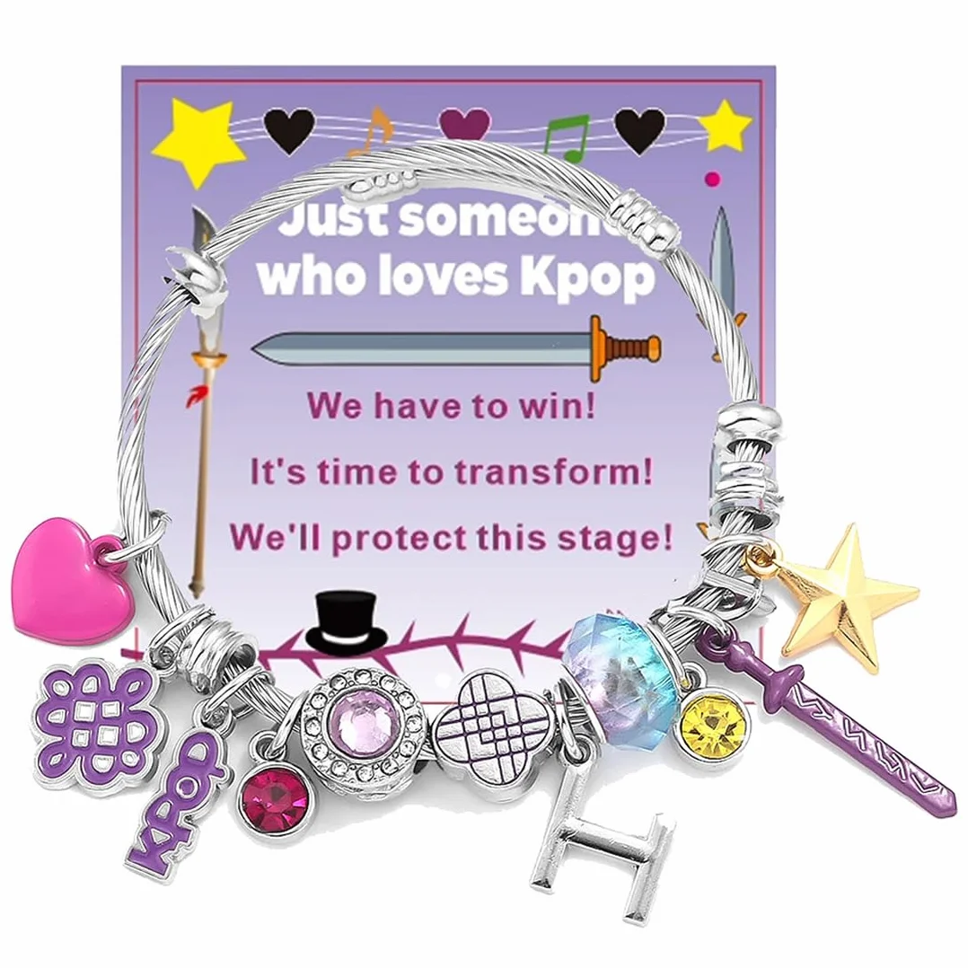 Pulsera Kpop 2026 Set Regalo con Tarjeta Accesorio Joya para Fans Colección