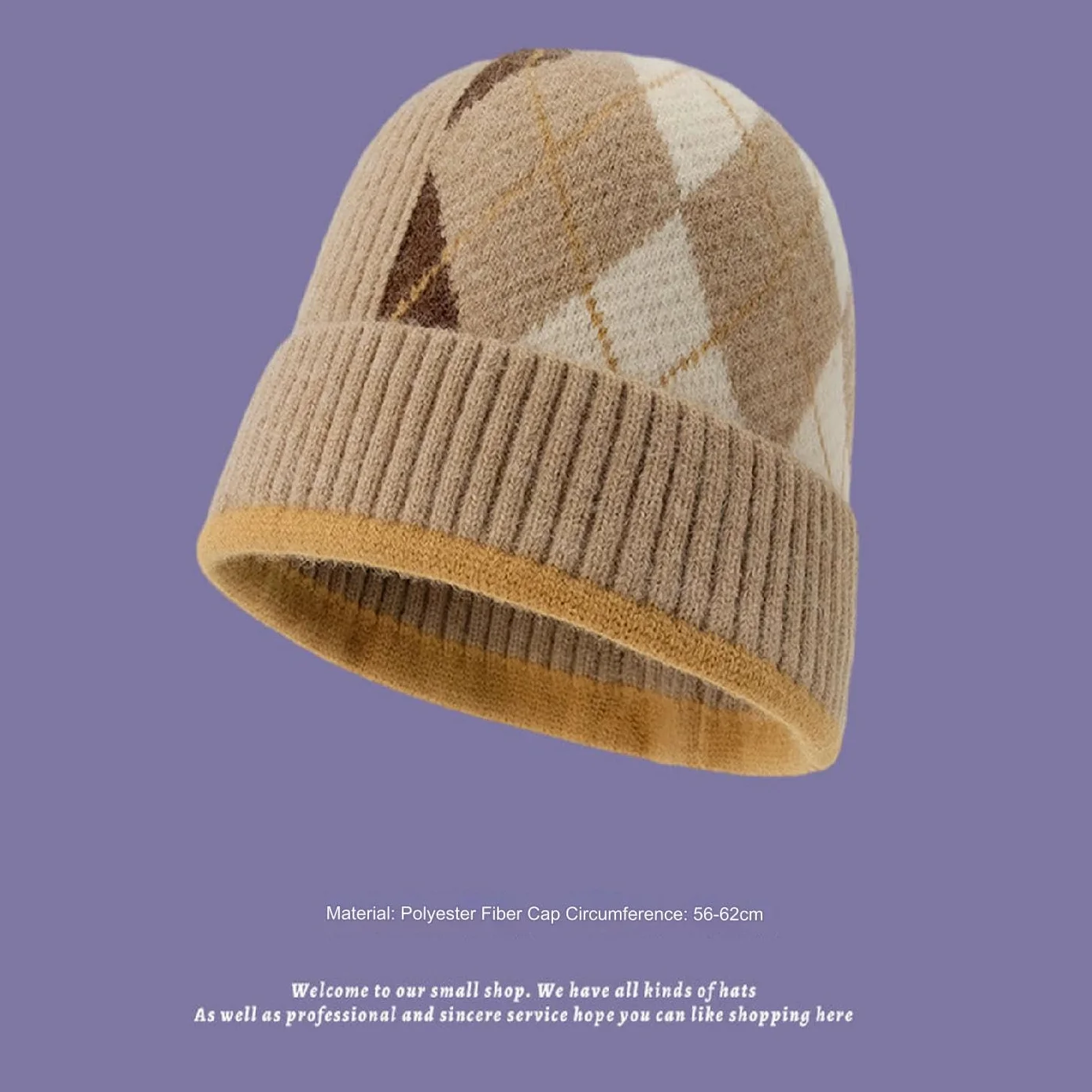 Sombrero Invierno Mujer Color De Sombrero De Invierno para Mujeres Color A Juego De Sombrero De Punto Otoño Y Lana De Invierno Moda De Circunferencia-Negro