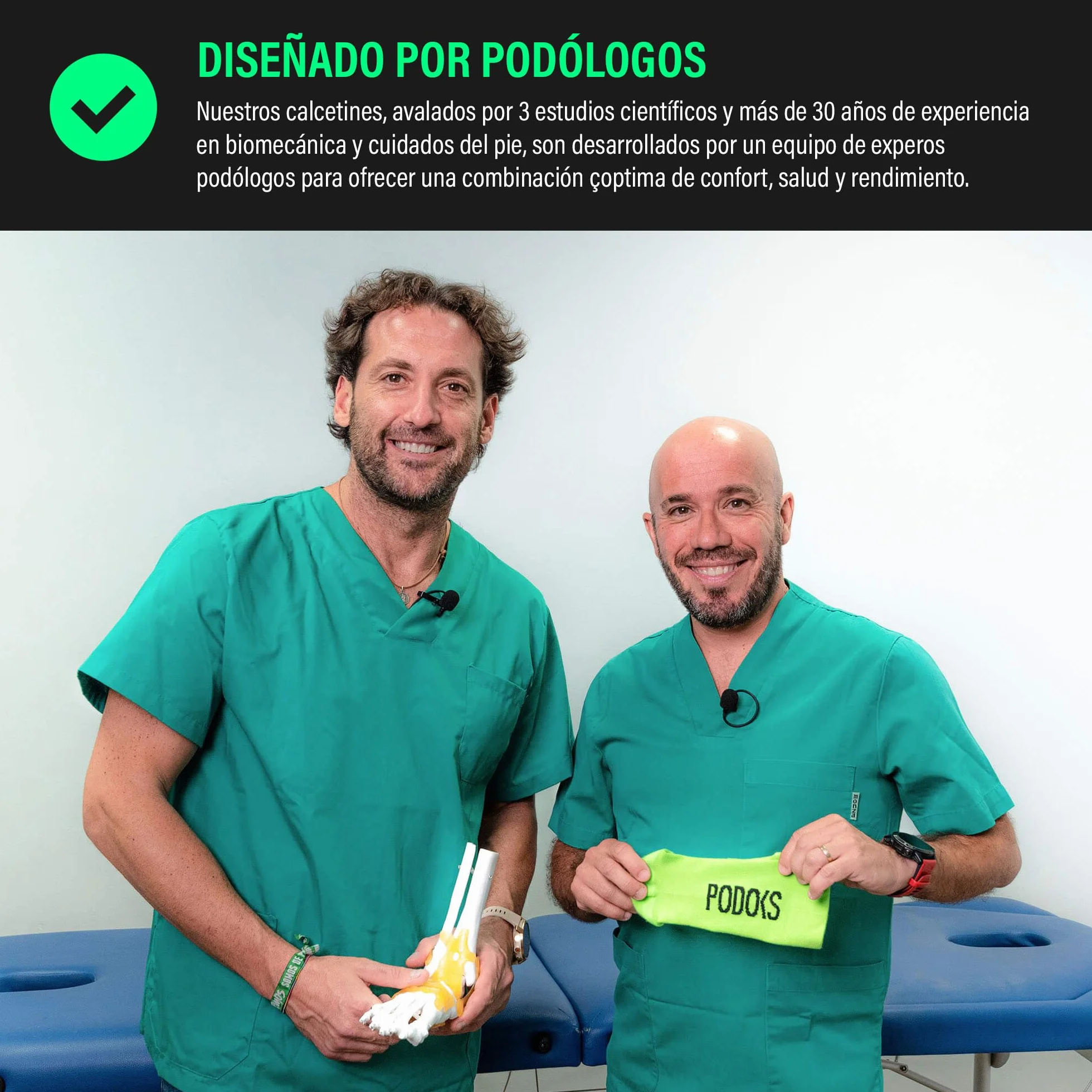 Calcetines Fascitis Plantar Hombre y Mujer | Calcetines de Compresion con Tejido Coolmax | Contiene Almohadillado Estratégico y Separación del primer dedo | Fabricado en España