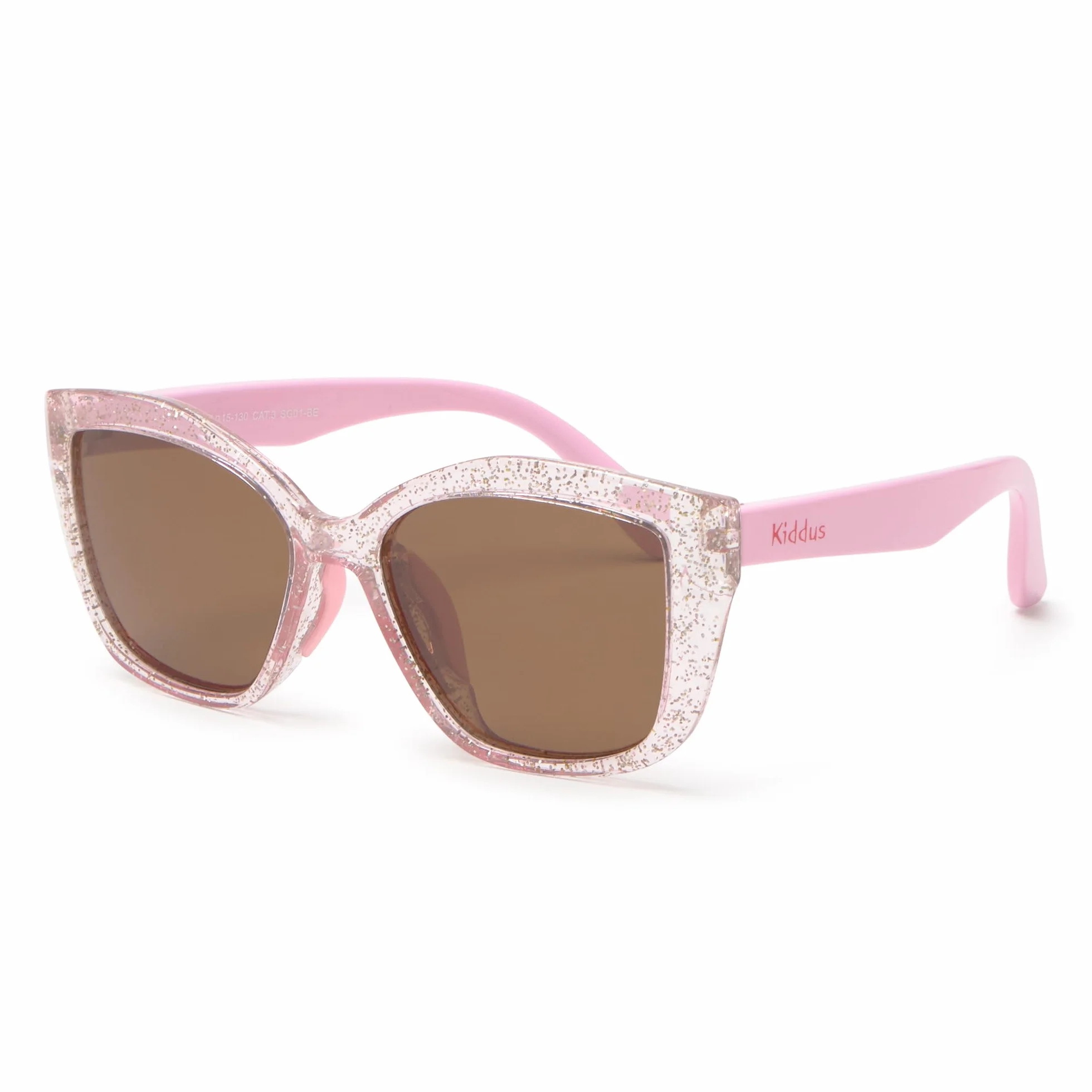 Kiddus Gafas de Sol Niña 4-8 Años Polarizadas UV400 CAT3 TR90 Flexible CE ISO REACH