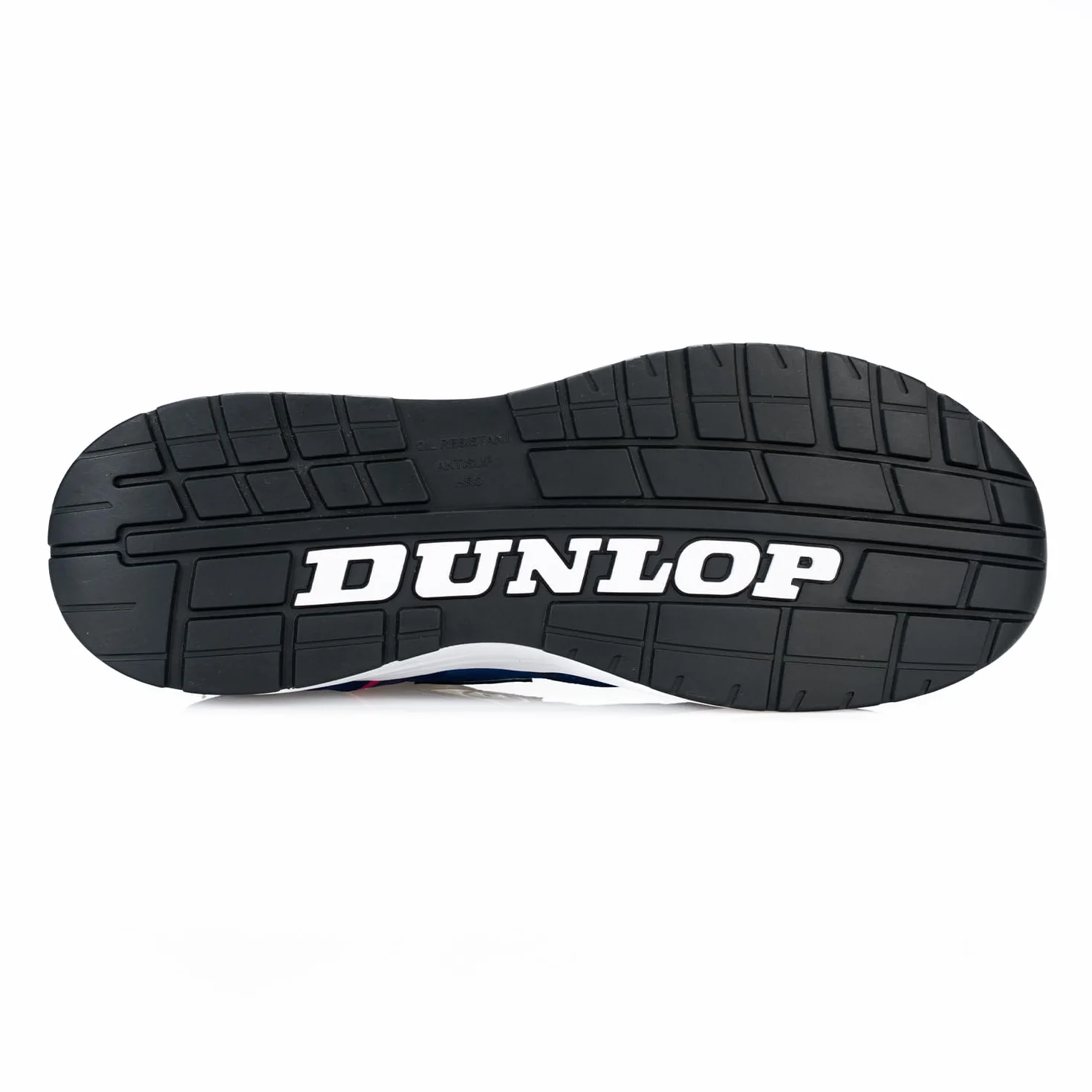 DUNLOP Zapato de Seguridad S3S Lady Arrow EVO Mujer Piel Ante Mesh Azul Rosa Puntera Fibra Vidrio Suela EVA HRO