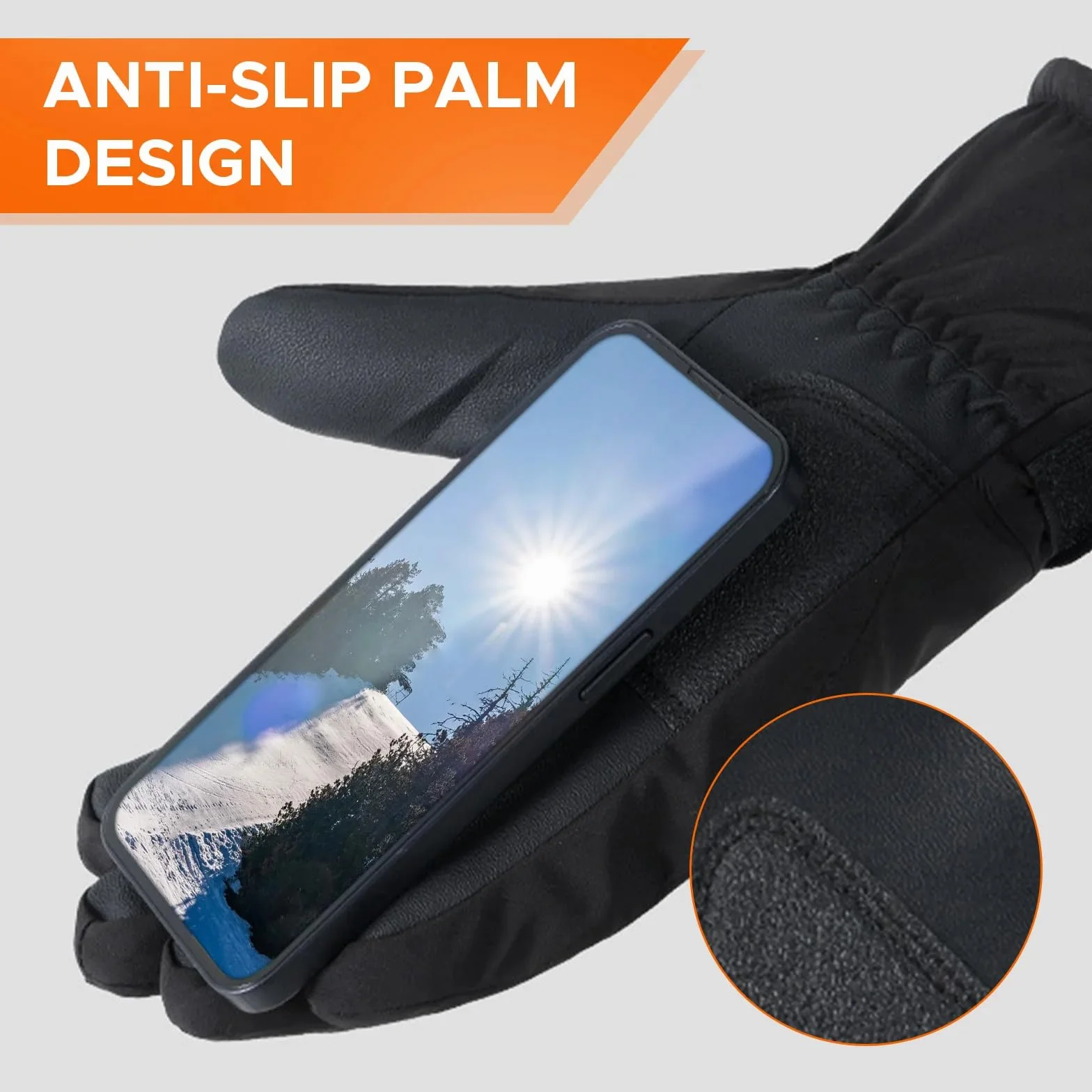 Guantes Invierno Impermeable Pantalla Táctil para Frio Ciclismo Running Esqui Snowboard Moto Calefactables
