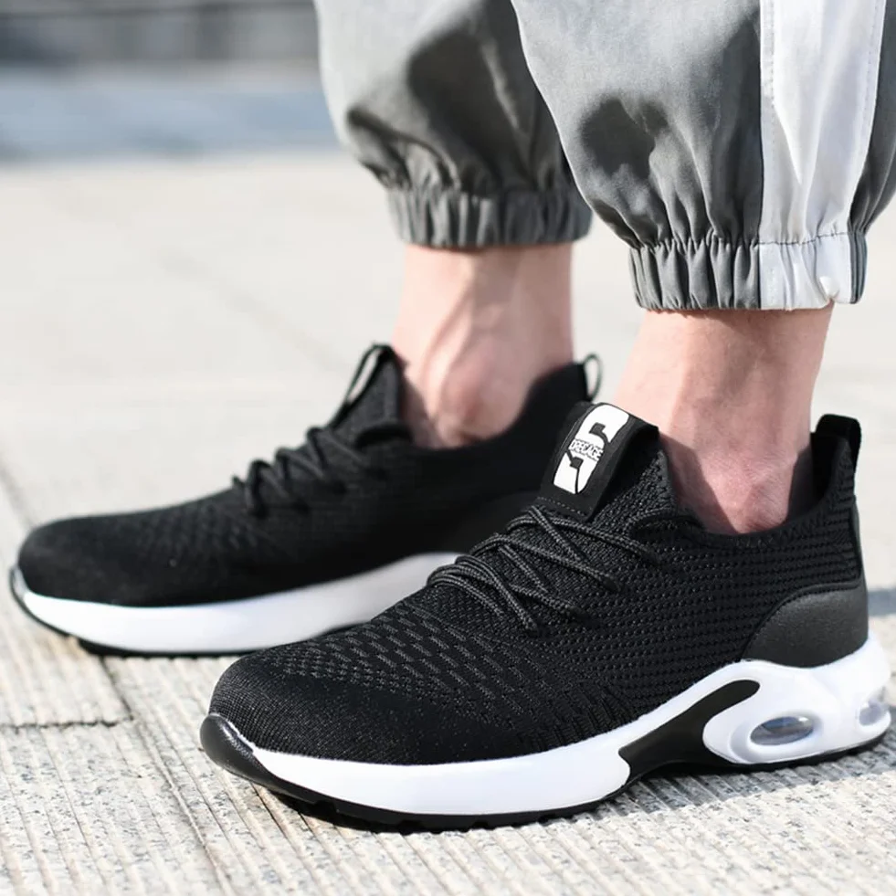 Zapatos de Seguridad con Punta de Acero Ligeros y Cómodos para Hombre Mujer