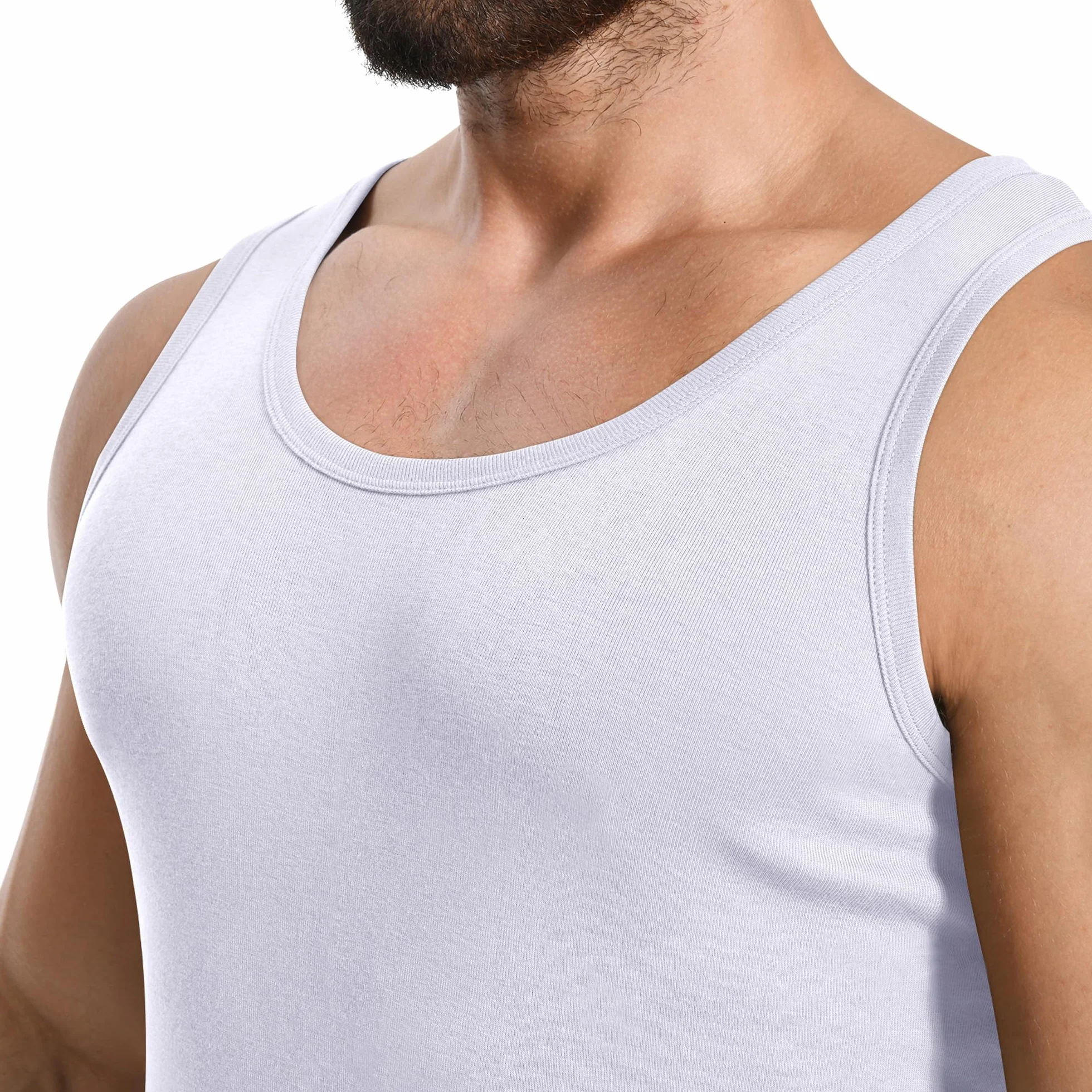 YOUCHAN Pack de 3 Camisetas Tirantes Hombre 100% Algodón S-5XL