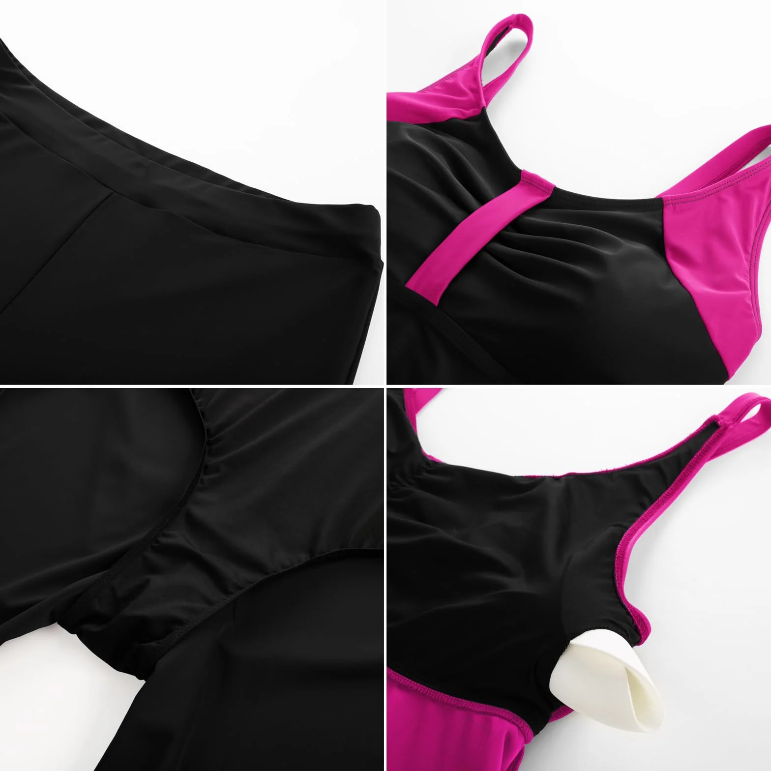Tankini para mujer de gran tamaño push up cintura alta traje de baño dos piezas con pantalones cortos