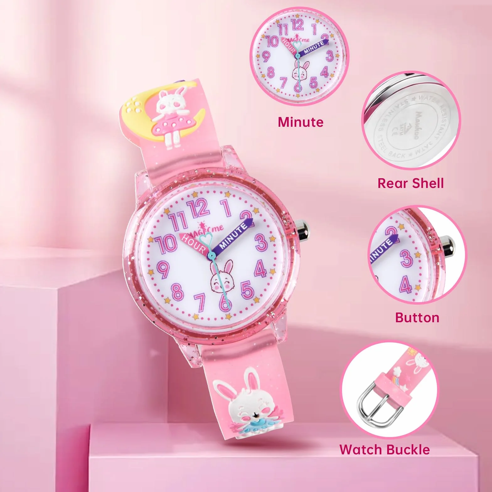 Relojes Digitales para Niños 3D Silicona Correa Dibujos Animados 3-11 Años