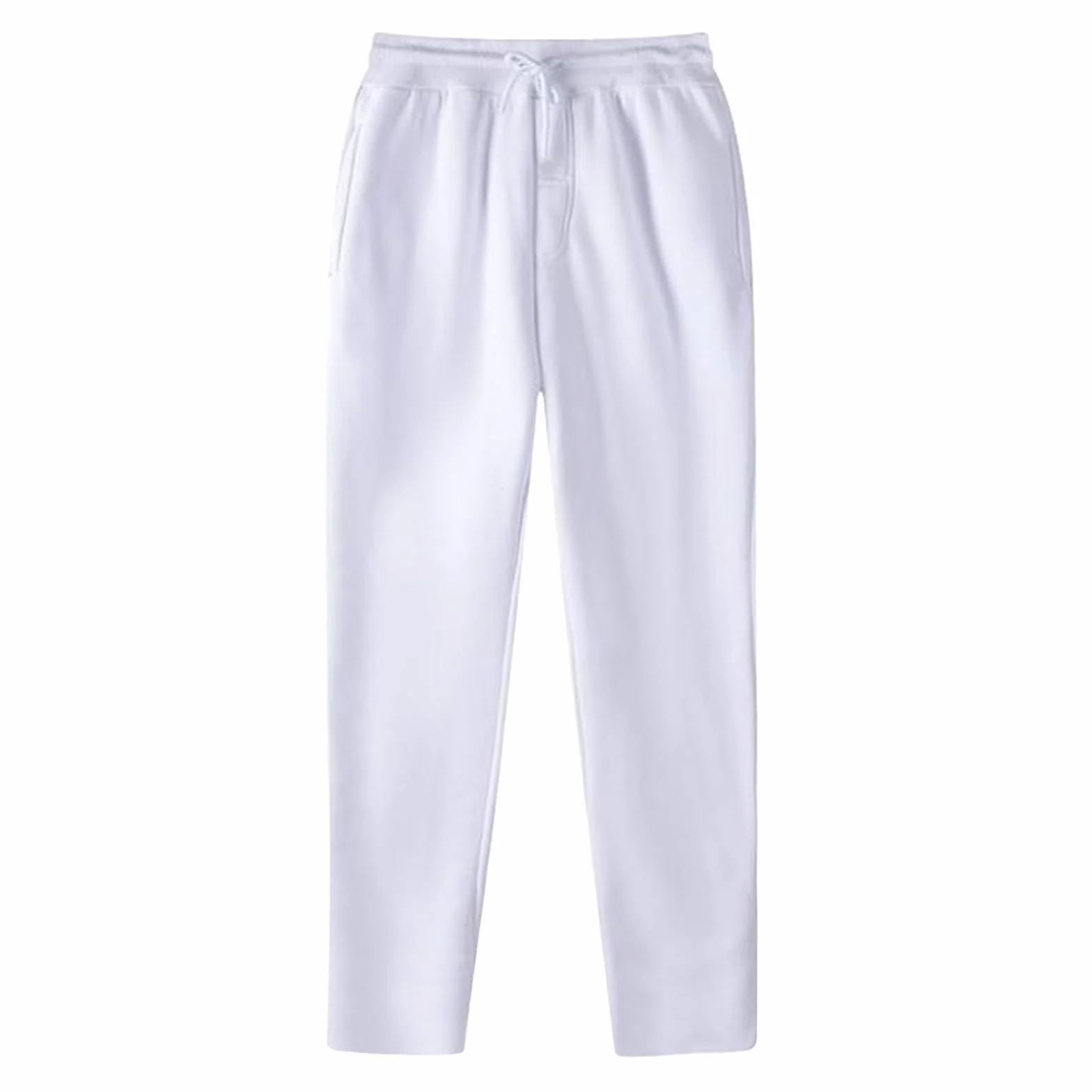 Pantalones para niño con cintura elástica y cordón, ajuste holgado, chándal con abertura para niños y adolescentes