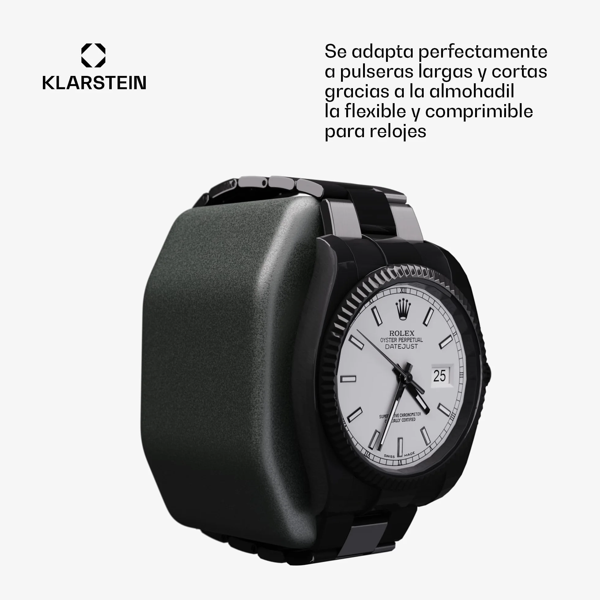 Klarstein Enrollador Automático para Relojes con Puerta Acrílica LED Azul 4 Ajustes TPD