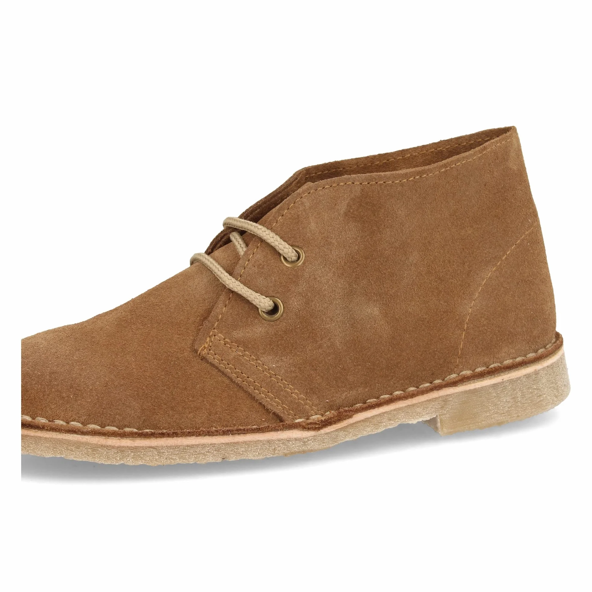 Botas Desierto Safari Piel Serraje Suela Crepe Antideslizante Cordones