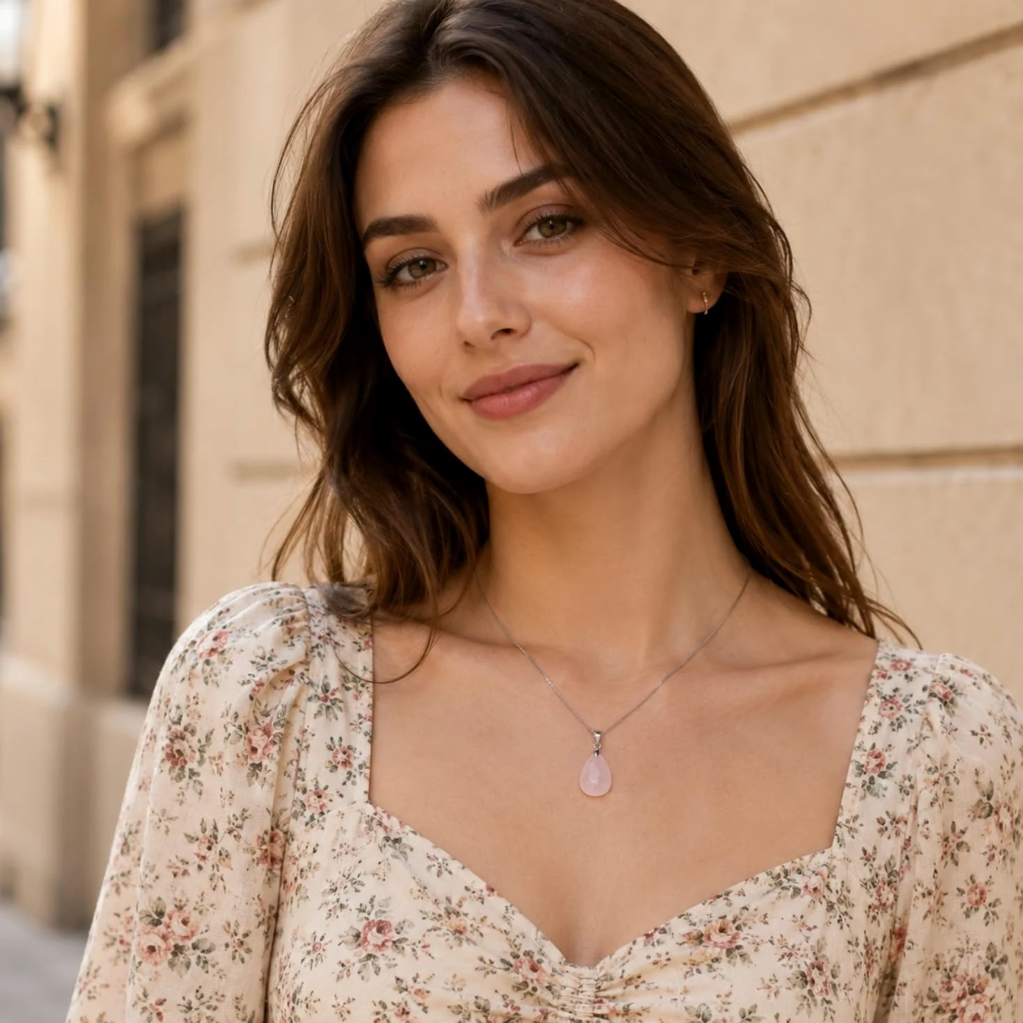 COAI Collar para Mujer de Plata de Ley con Colgante Gota de Agua de Piedras Naturales