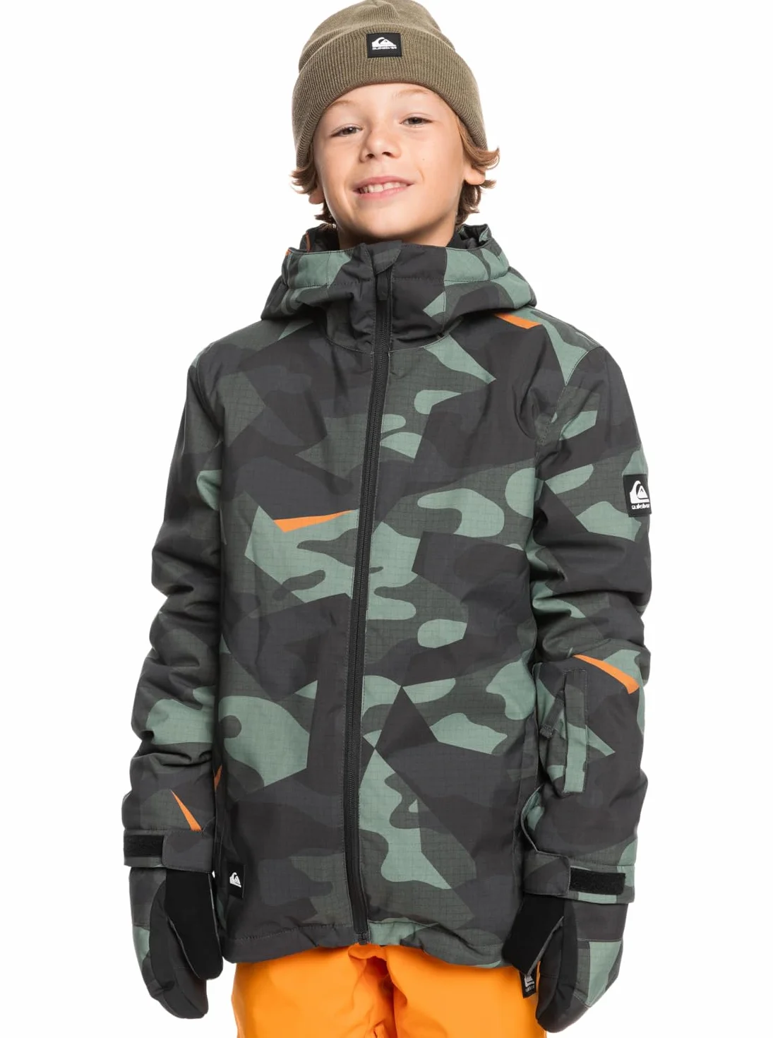 Quiksilver Boy's Mission Printed Shell Jacket