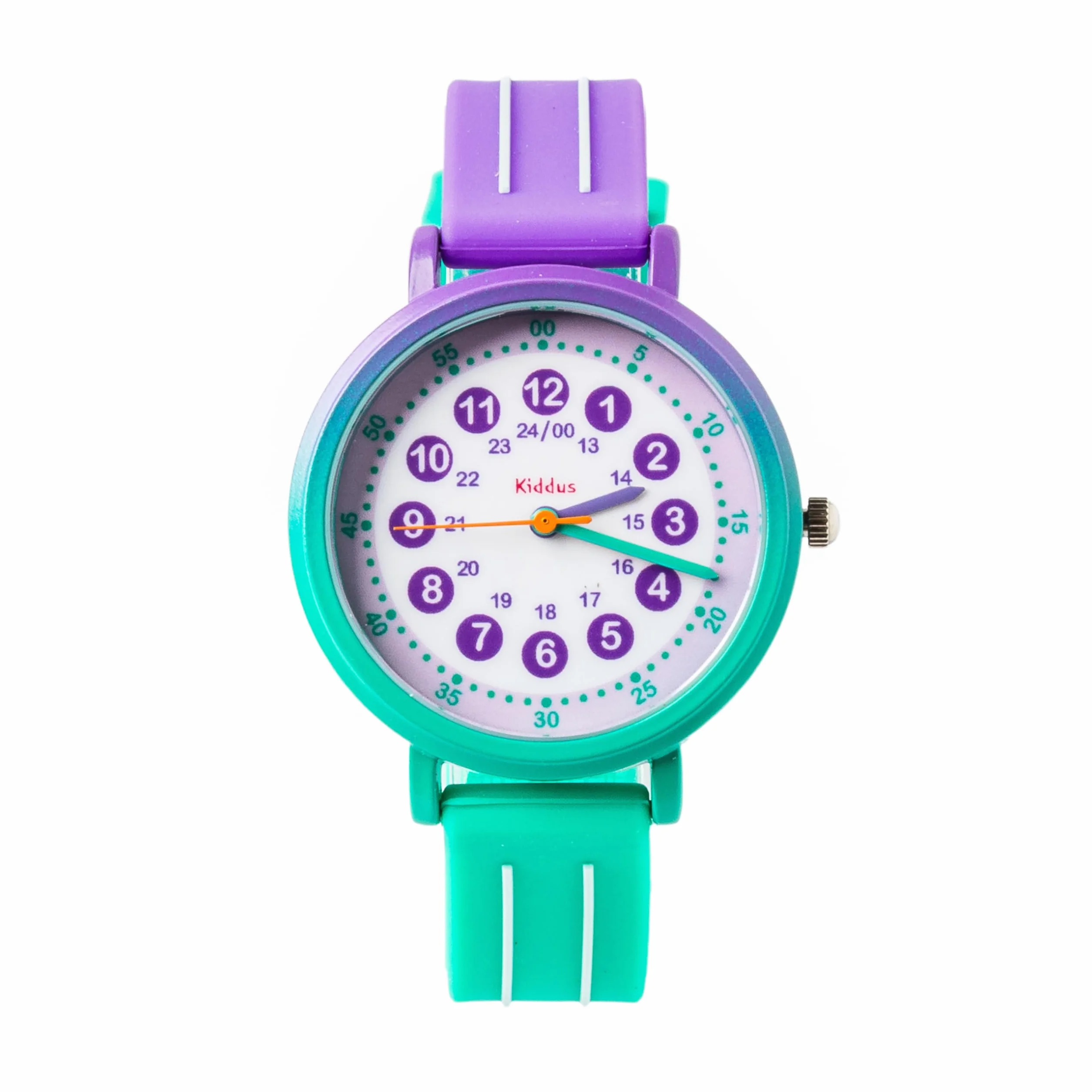 Kiddus Reloj de Aprendizaje para Niña, 5ATM Resistencia al Agua, Analógico Mecanismo Japonés