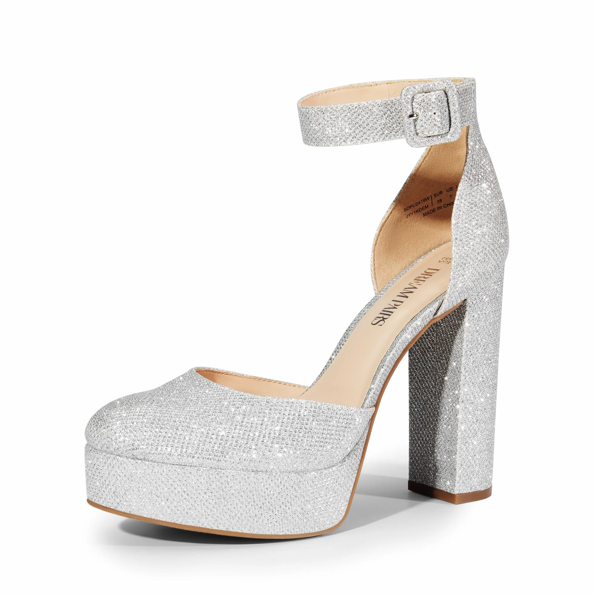 DREAM PAIRS Zapatos de tacón Cerrados para Mujer