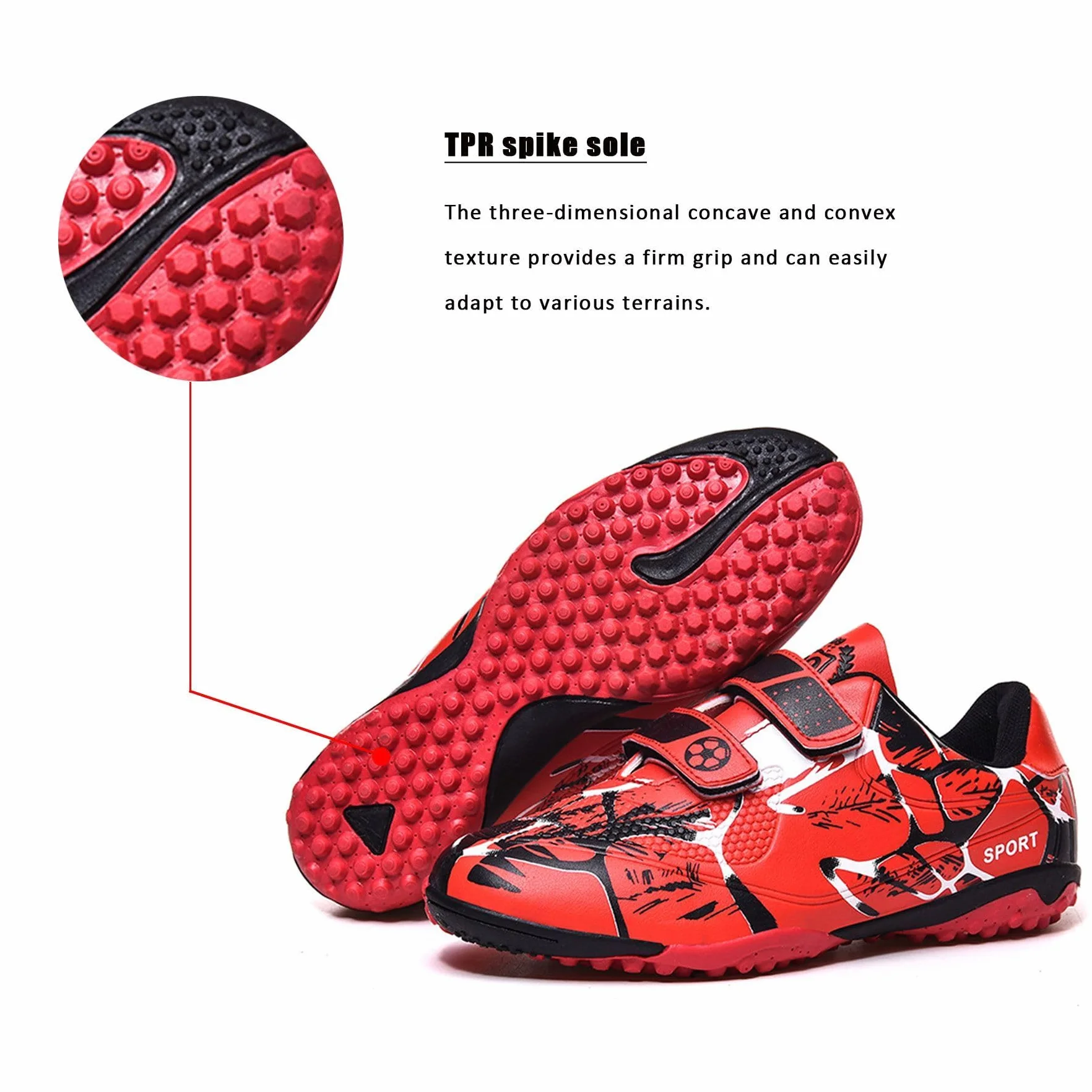 Zapatos de fútbol FG para niños Profesionales al Aire Libre TF Entrenamiento