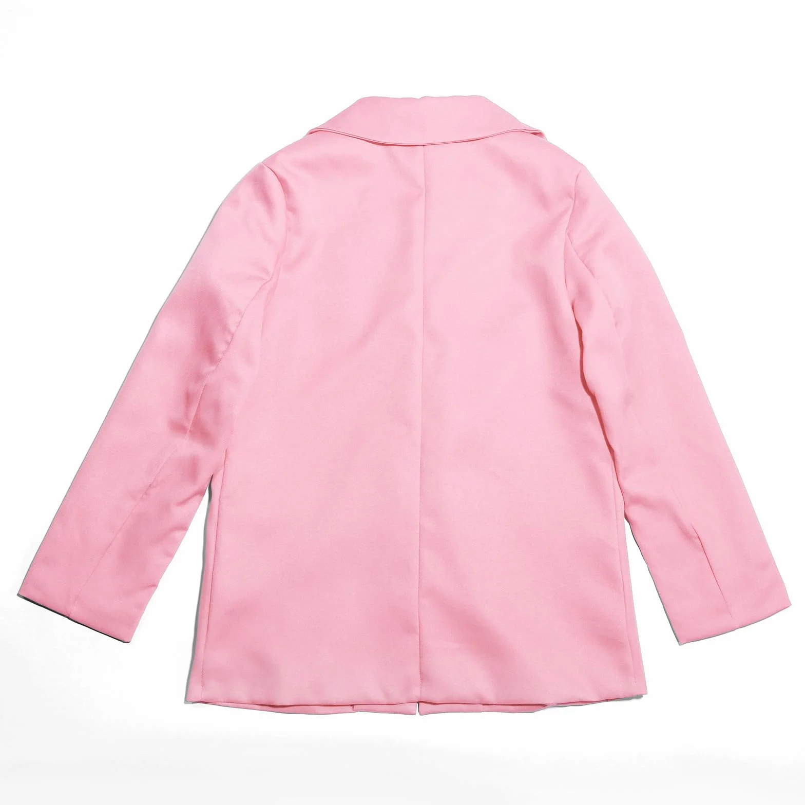Blazer Casual Niñas Manga Larga Cuello Solapa Bolsillo Interior Frente Abierto