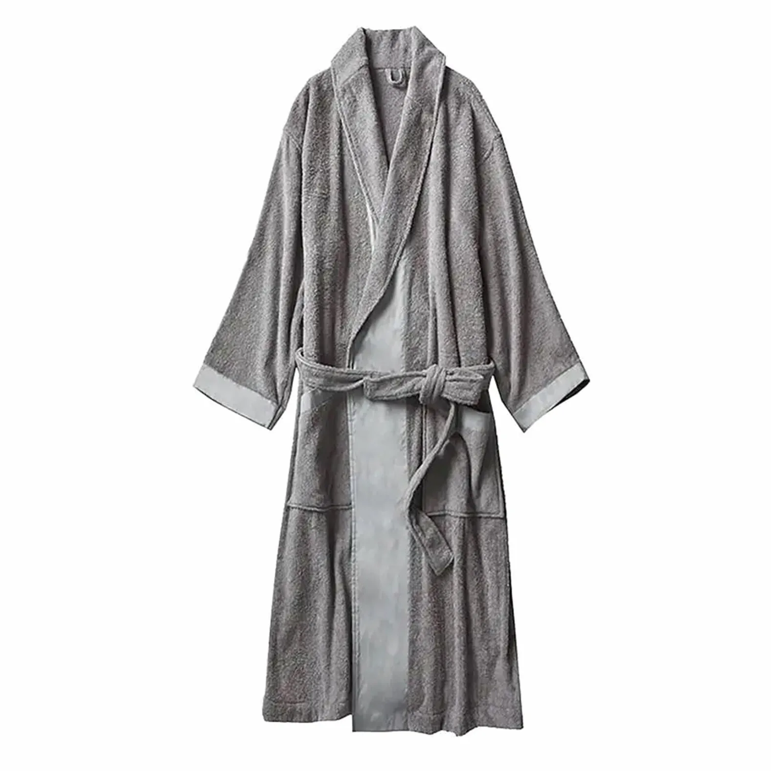 Albornoz Mujer Rizo Albornoz de algodón for hombre, talla grande, toalla, bata larga, ropa dormir for mujer