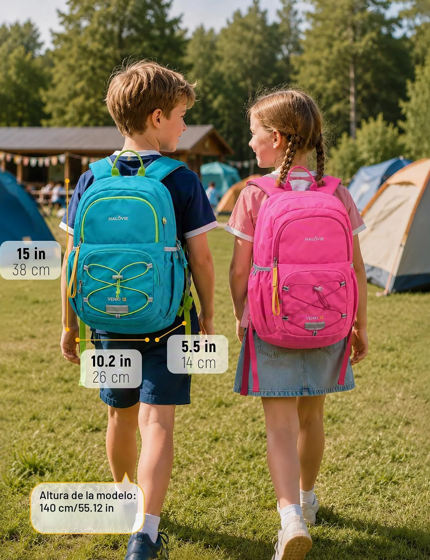 HALOVIE 12L Mochila Infantil de Senderismo | Para niños pequeños, bebés y guardería, también para escuela primaria, viajes y excursiones, ligera y práctica