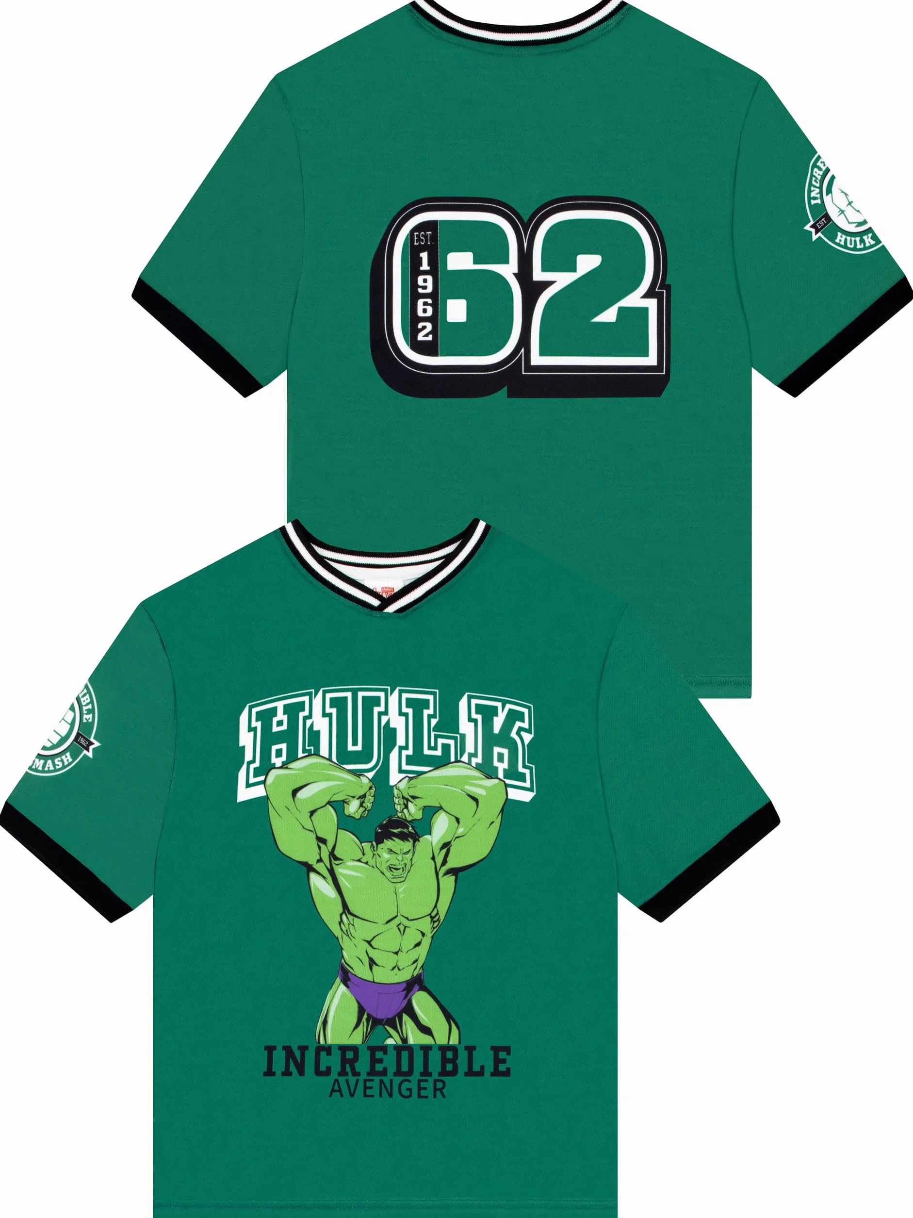 Marvel The Incredible Hulk Camiseta de Fútbol Infantil para Niño
