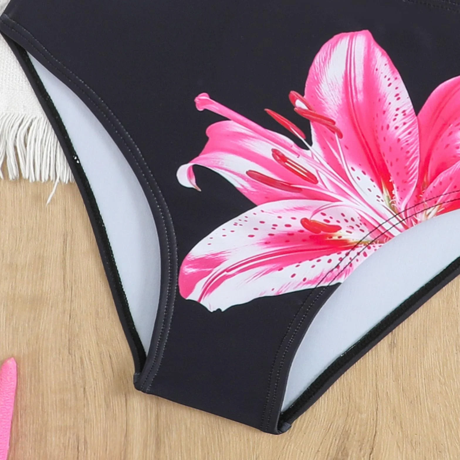 Bikini Niña 3 Piezas con Falda Sarong Bañador Infantil Traje de Baño Verano 7-16 Años