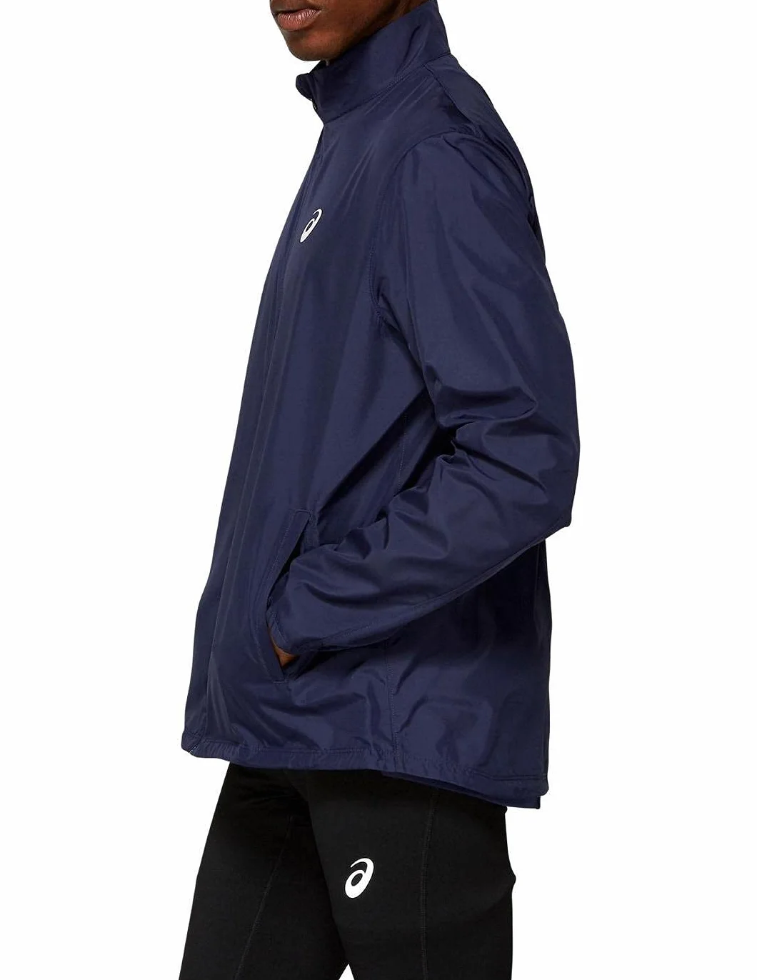 ASICS Chaqueta plateada para hombre