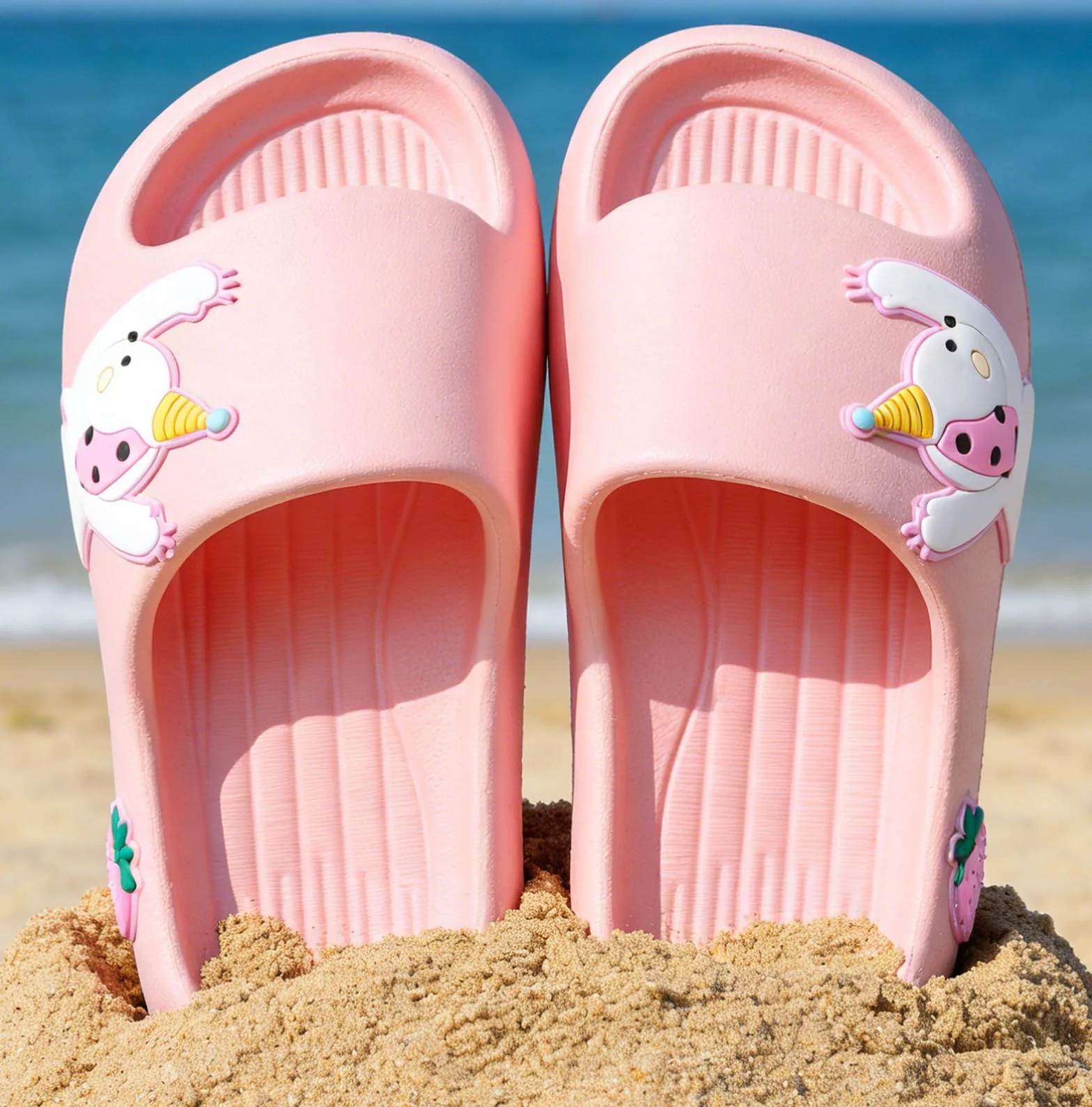 Chanclas de Baño Antideslizantes para Niños y Niñas Ultraligeras 130g Tallas 26-38 EU Sandalias EVA Playa Piscina