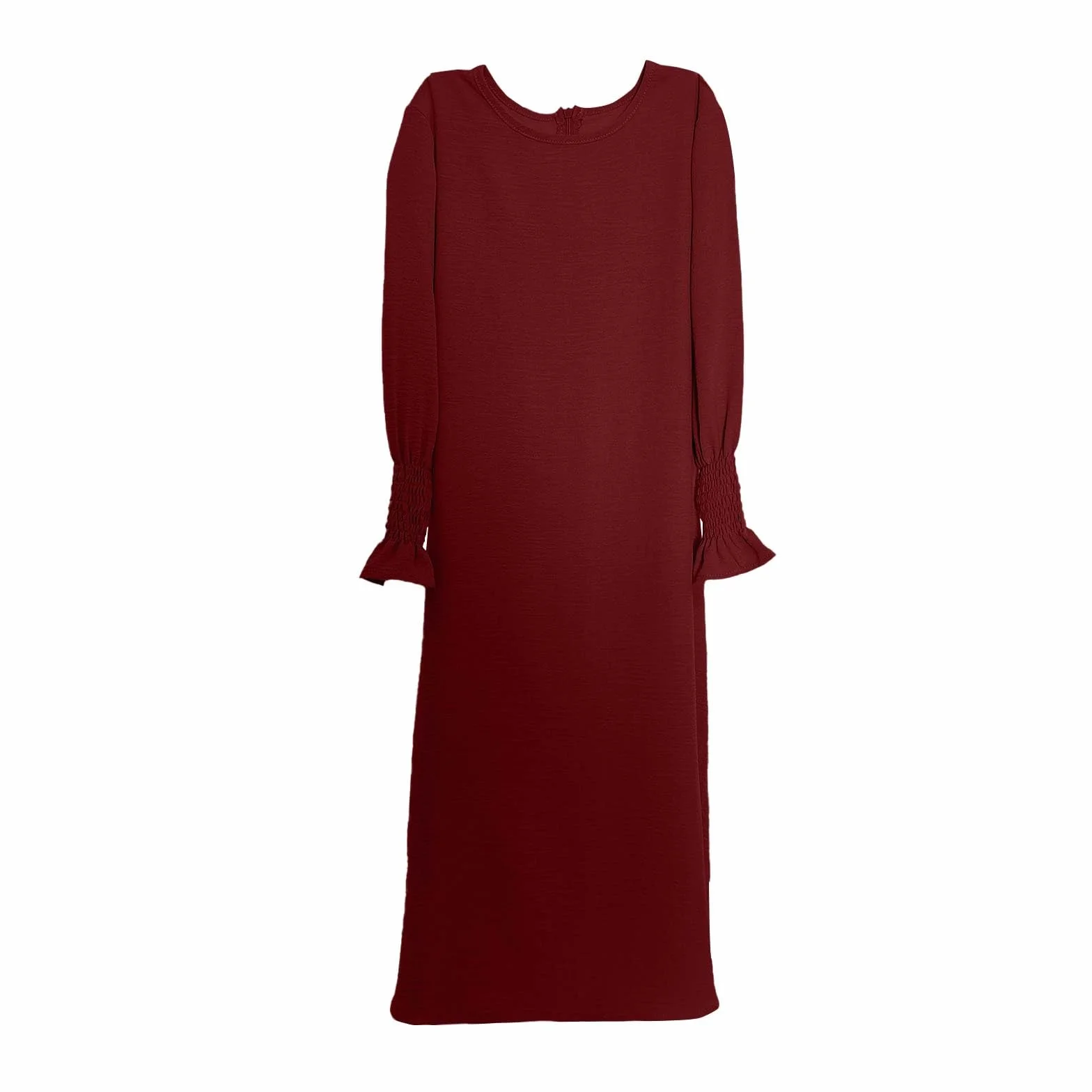Vestido musulmán para niñas Abaya cárdigan manga larga caftán Ramadán Eid Thobe