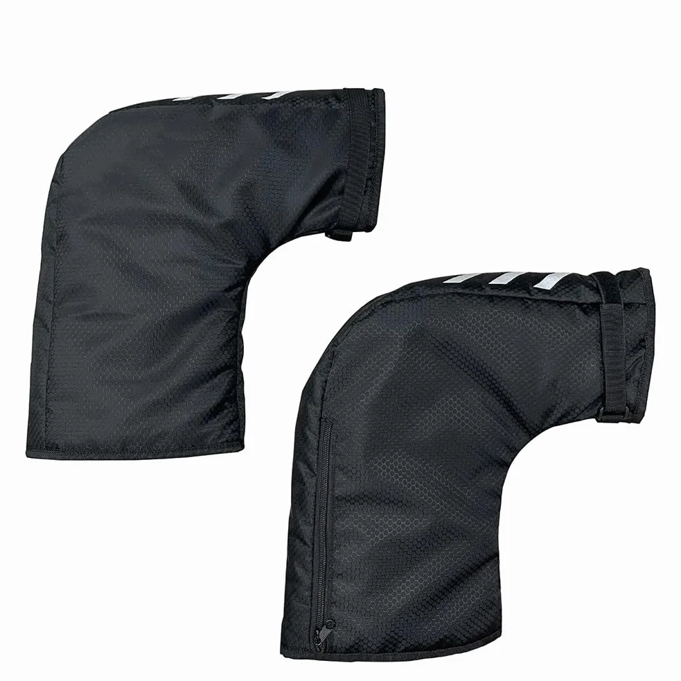 ReachMall - Guantes de ciclismo para manillar de bicicleta, impermeables para clima frío, para bicicleta de montaña, con almohadillas reflectantes, color negro