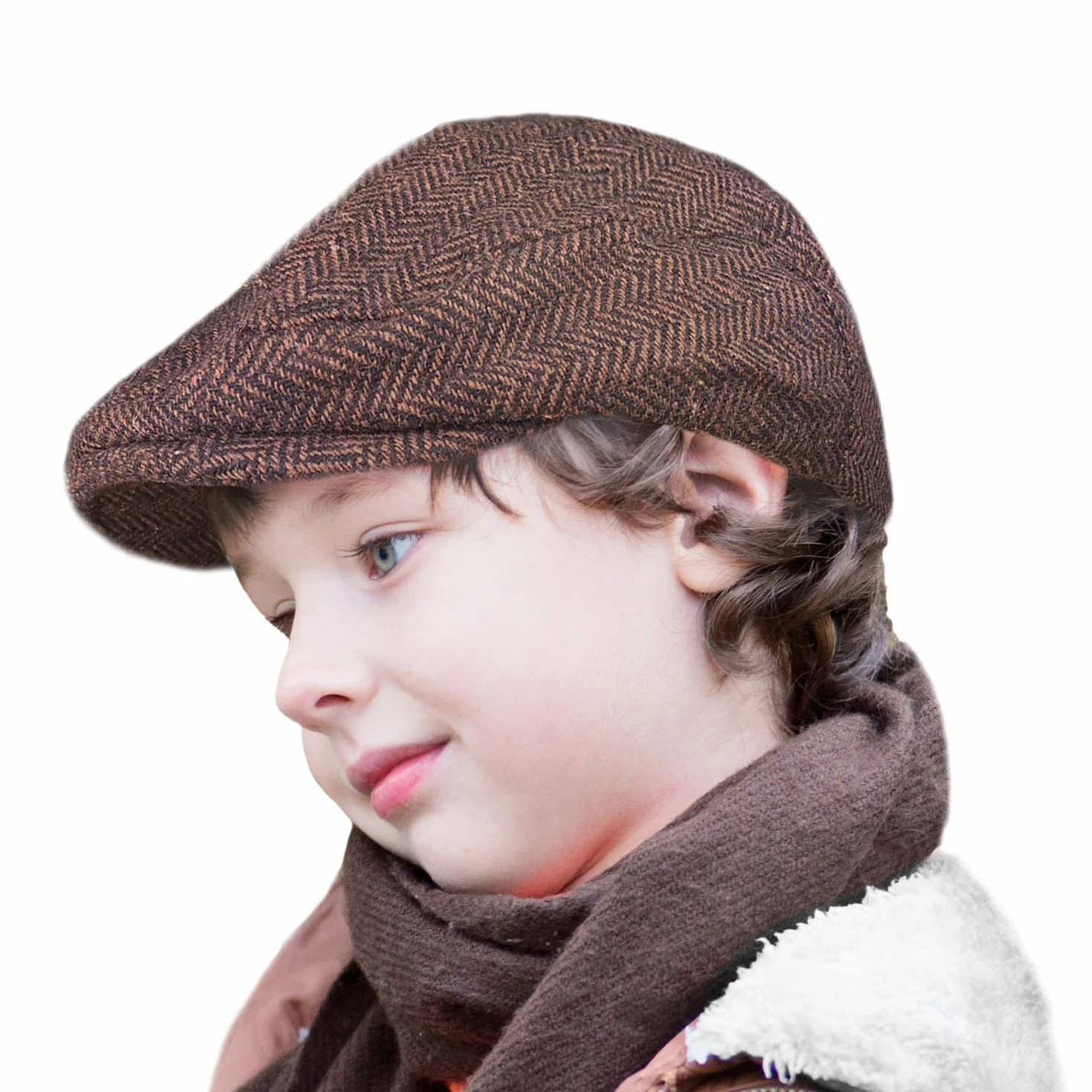 Gorra Plana de Tweed TOSKATOK® para niños