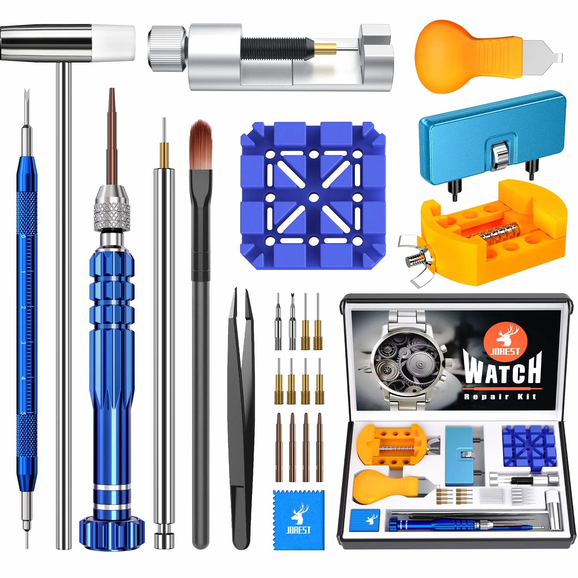 Kit Destornillador Relojero JOREST para Reparar Relojes Cambiar Pilas Ajuste Correa