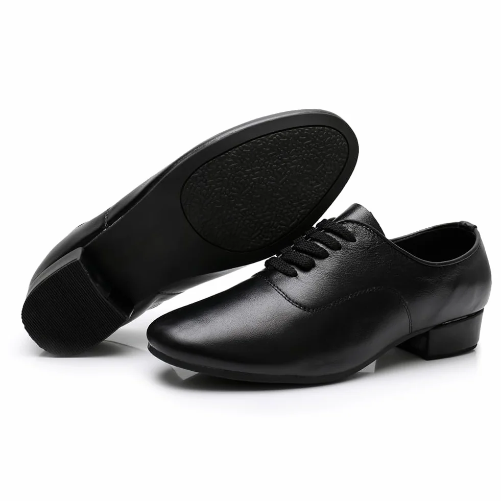 Zapatos Baile Hombre Piel Salsa Bachata Latino Cerrados